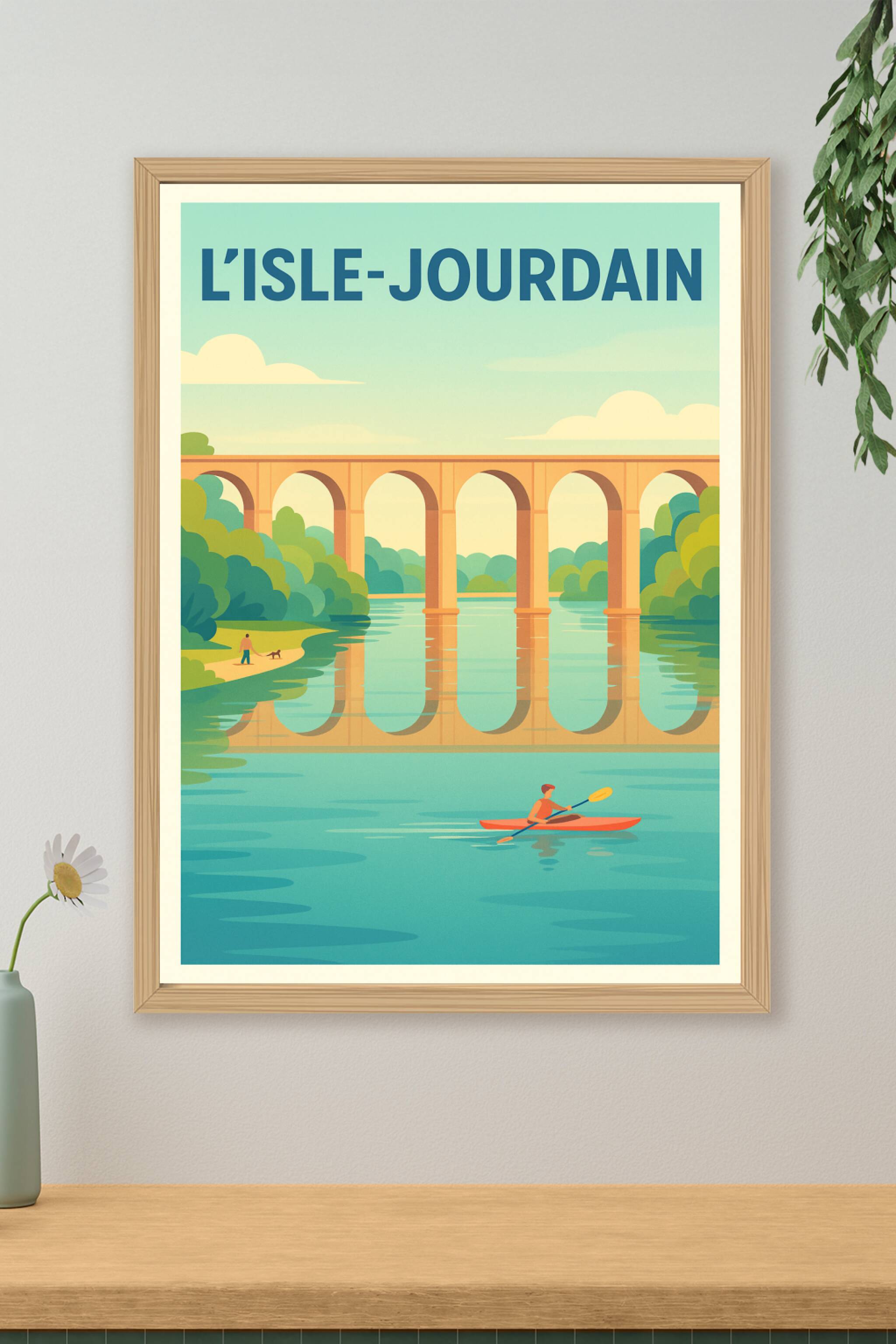 Affiche de L'Isle-Jourdain - Sérénité au fil de l'eau