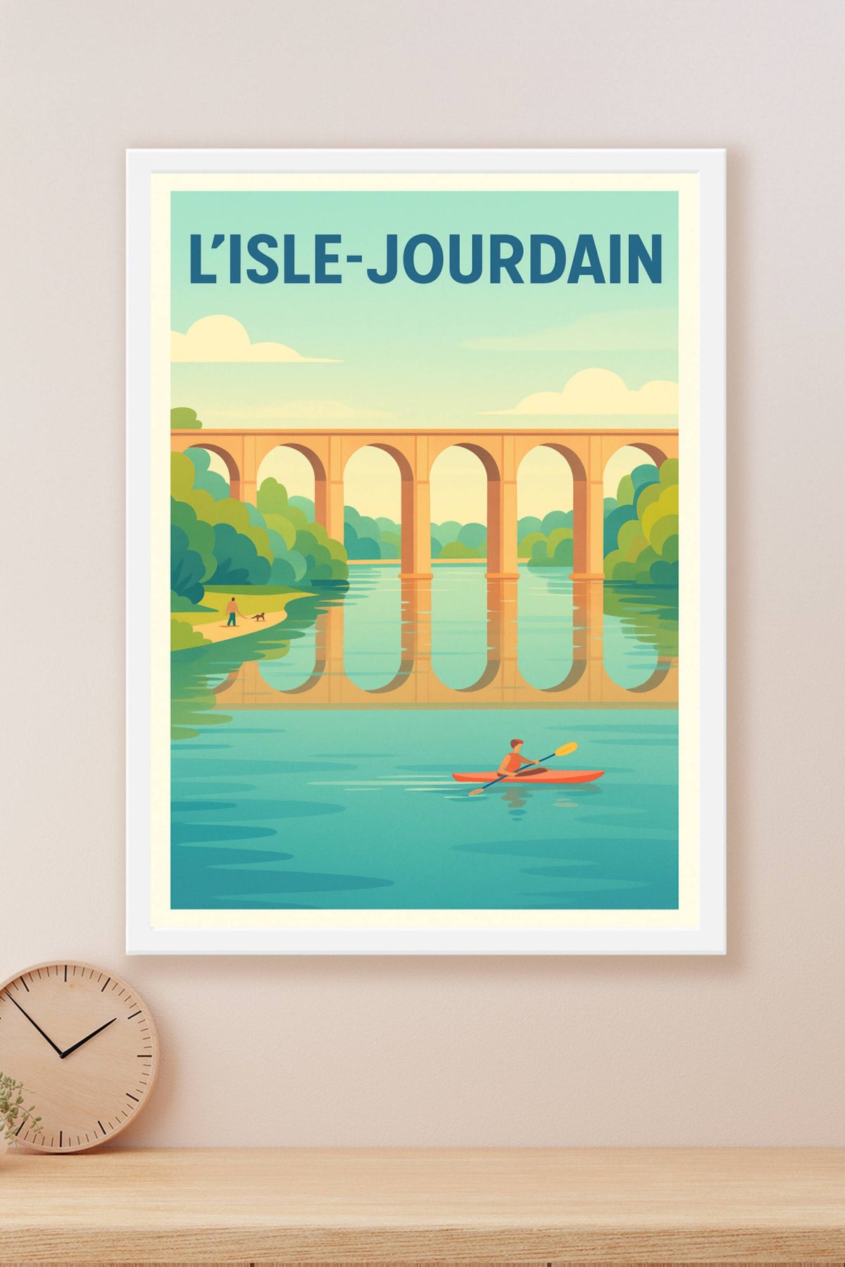 Affiche de L'Isle-Jourdain - Sérénité au fil de l'eau