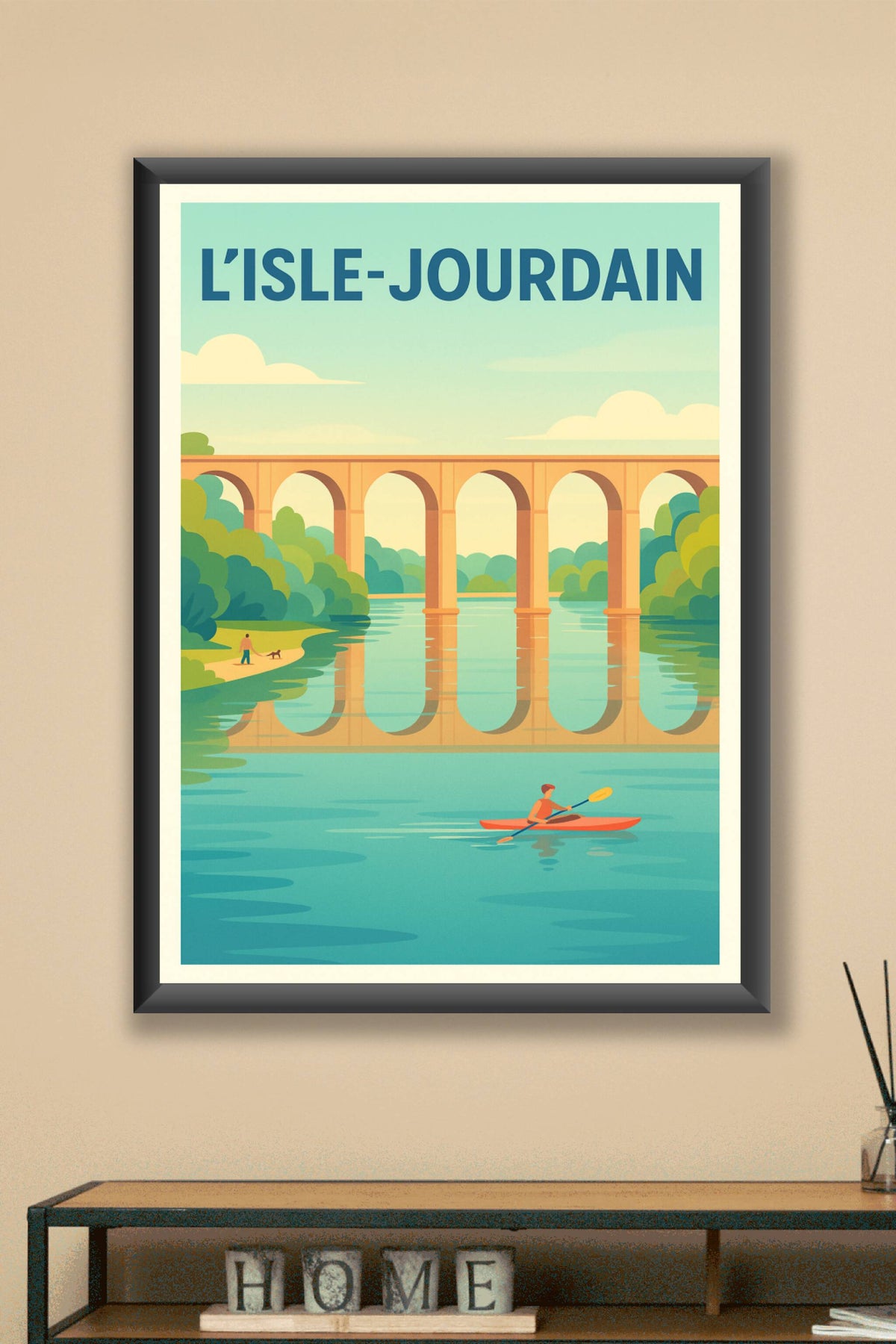 Affiche de L'Isle-Jourdain - Sérénité au fil de l'eau