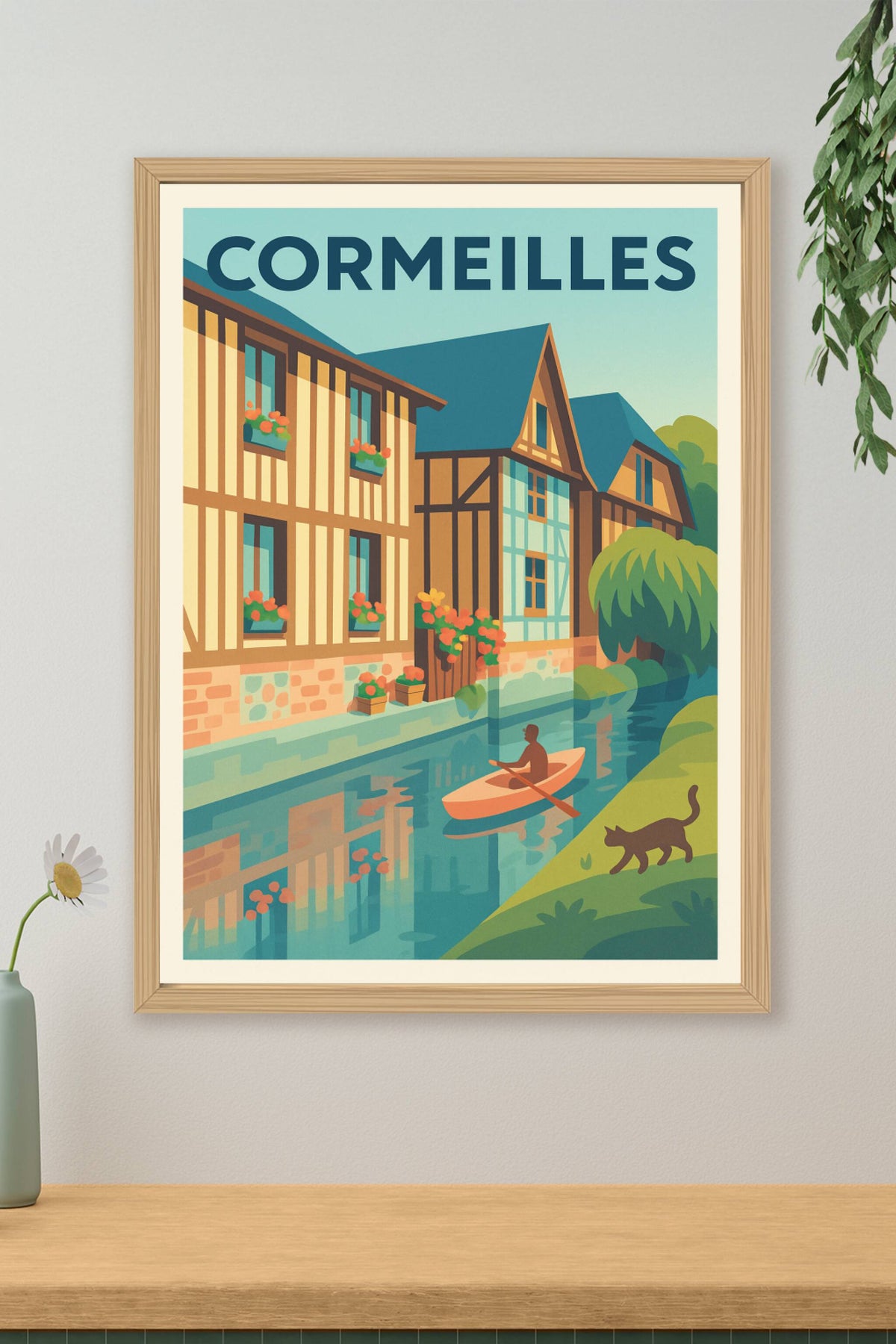 Affiche de Cormeilles - Charme bucolique et maisons à colombages