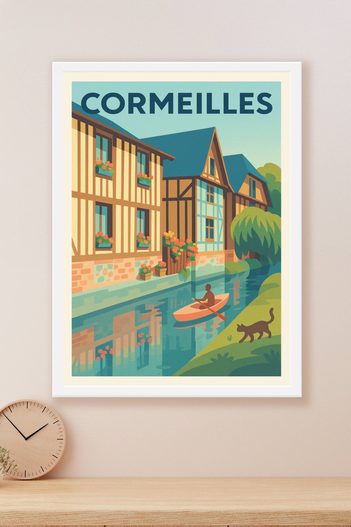 Affiche de Cormeilles - Charme bucolique et maisons à colombages