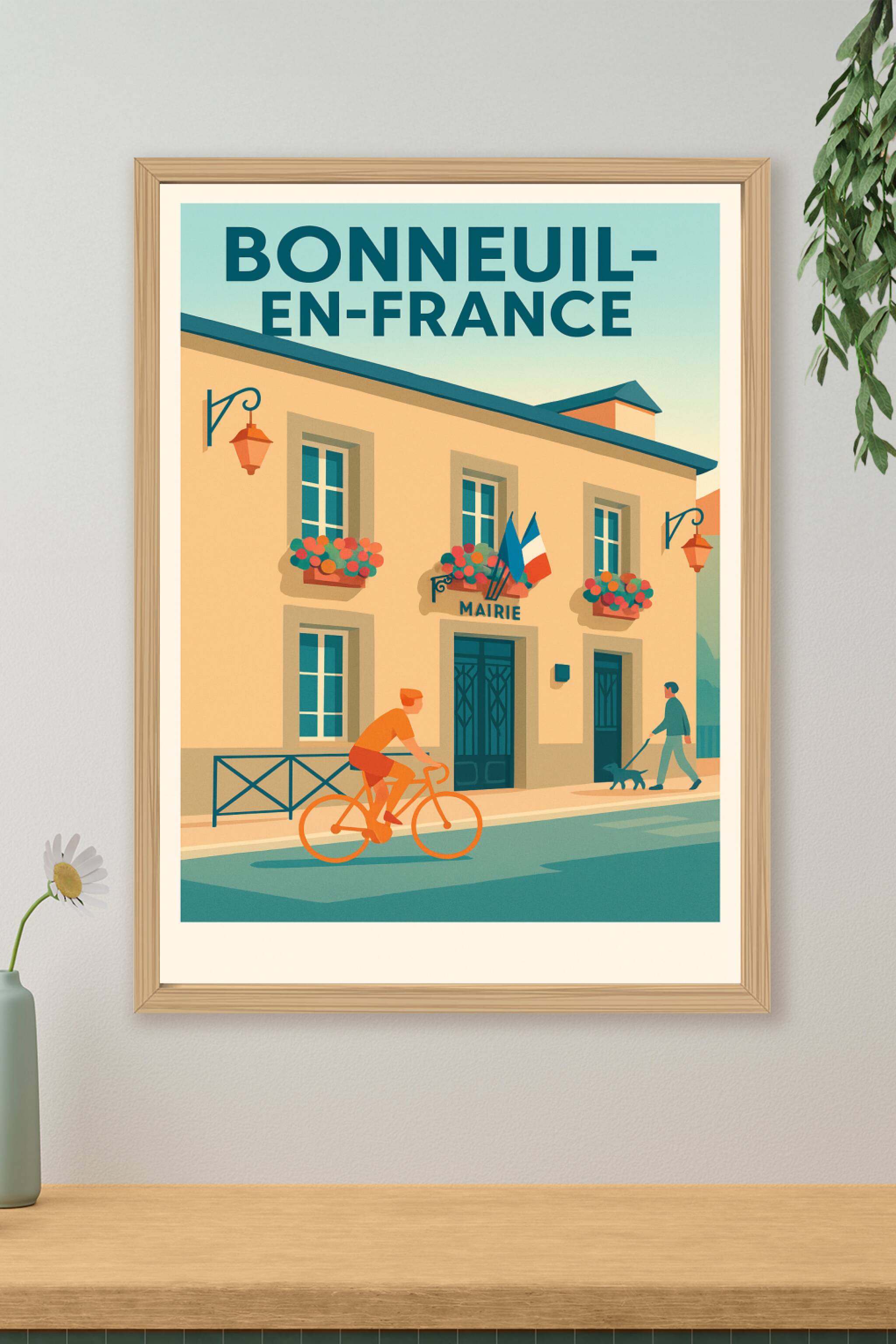 Affiche de Bonneuil-en-France - Charme et quiétude de la mairie