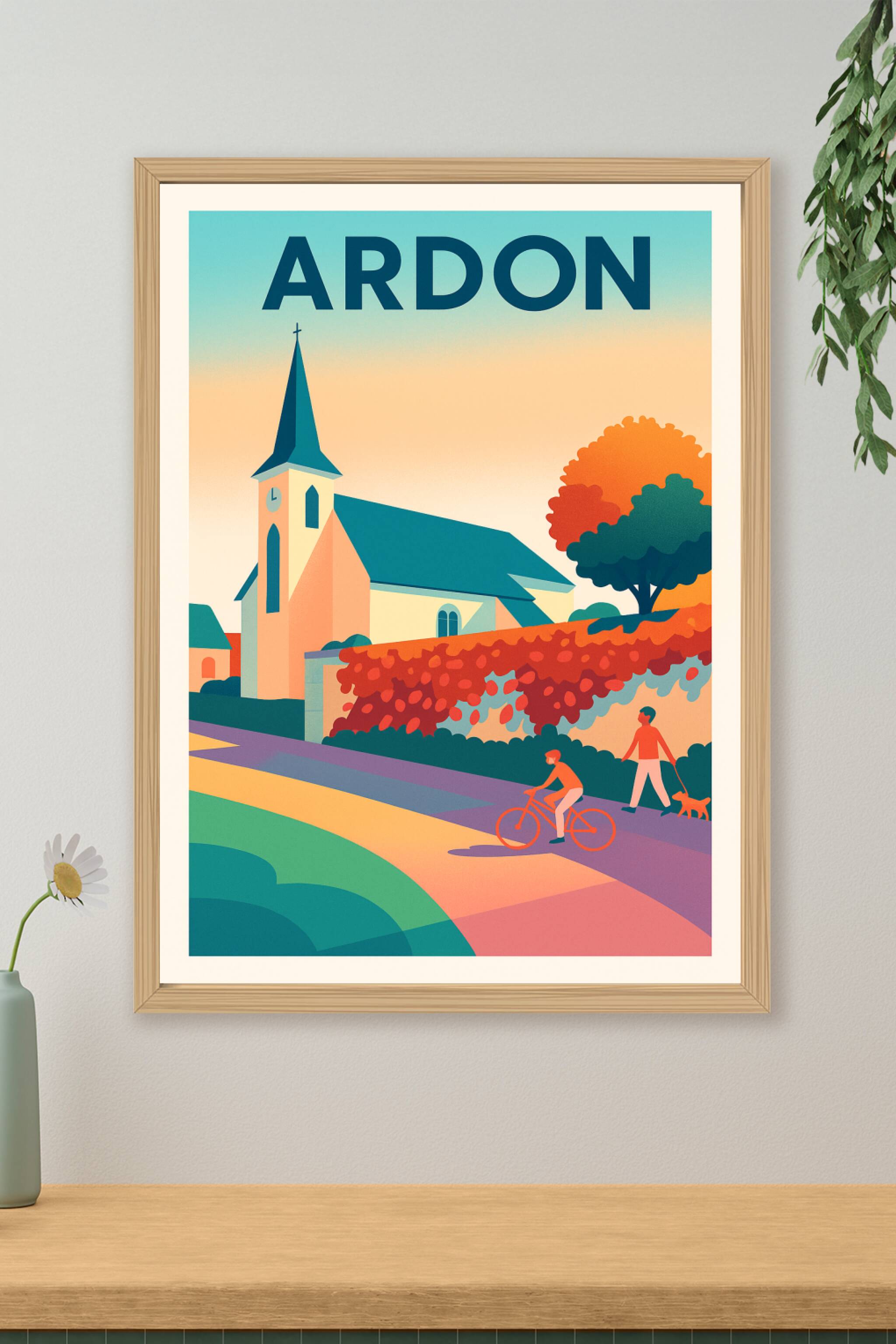 Affiche de Ardon - Charme paisible d'un village en couleur