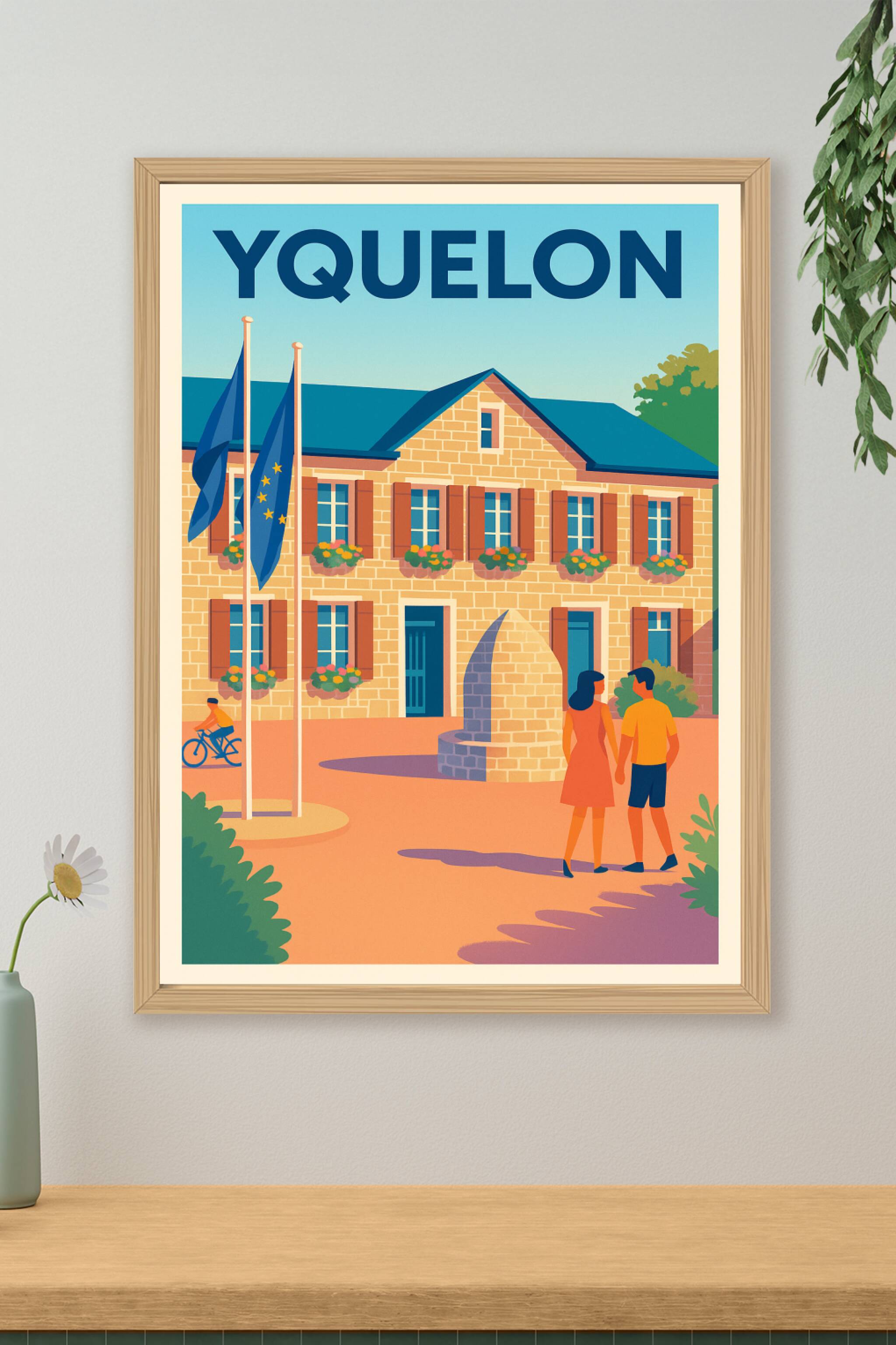Affiche de Yquelon - Charme et douceur normande