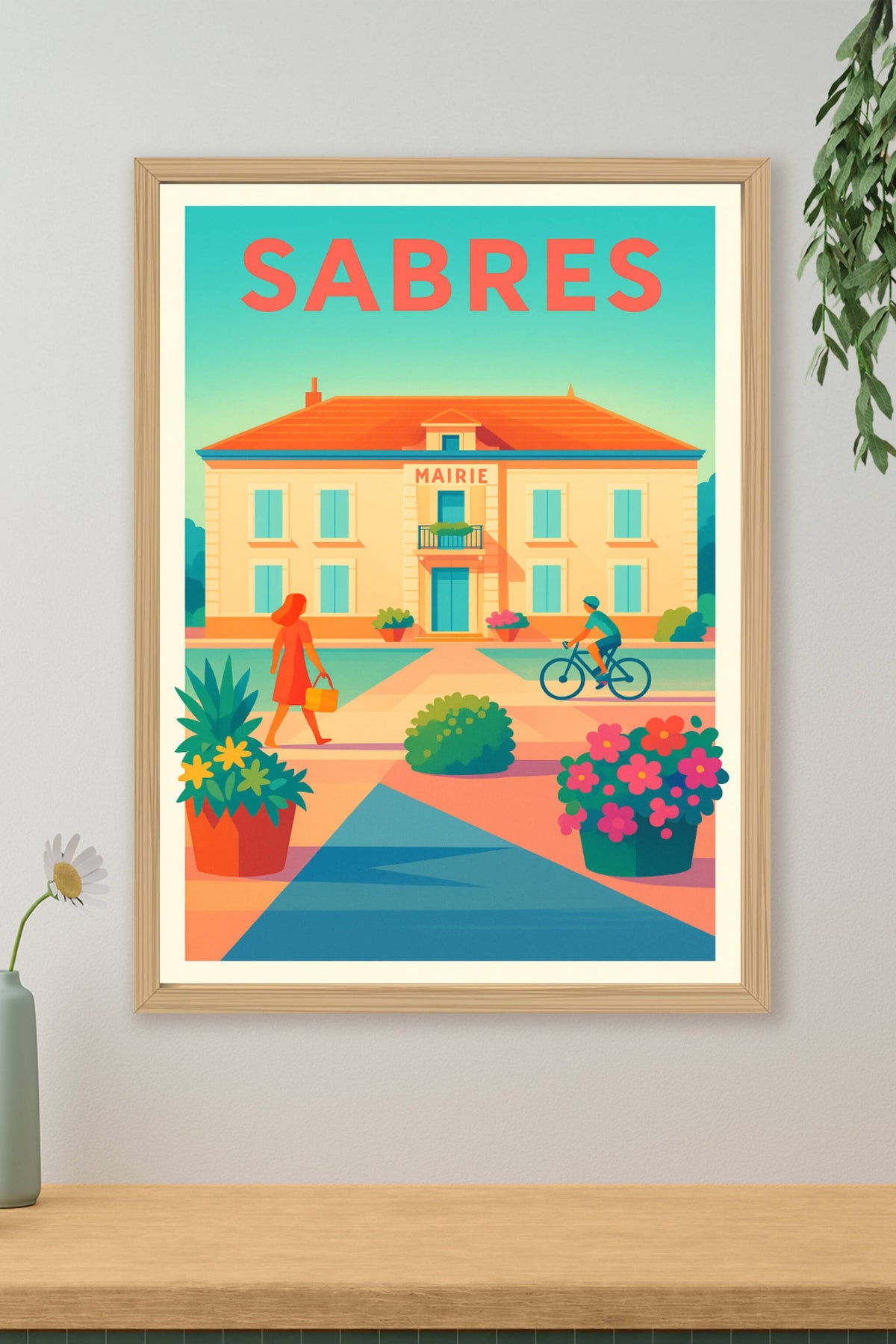 Affiche de Sabres - Charme et Sérénité en Nouvelle-Aquitaine