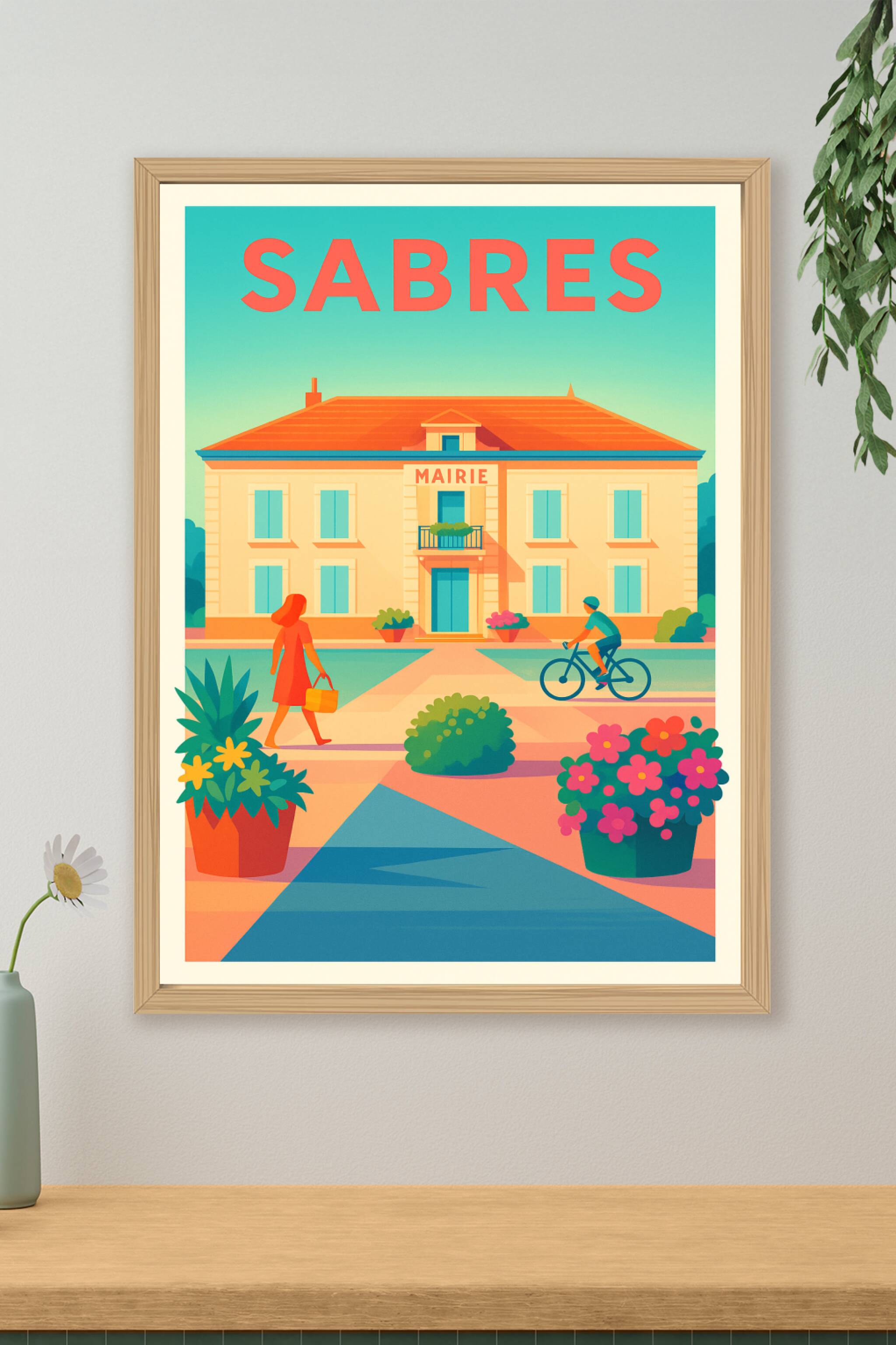Affiche de Sabres - Charme et Sérénité en Nouvelle-Aquitaine