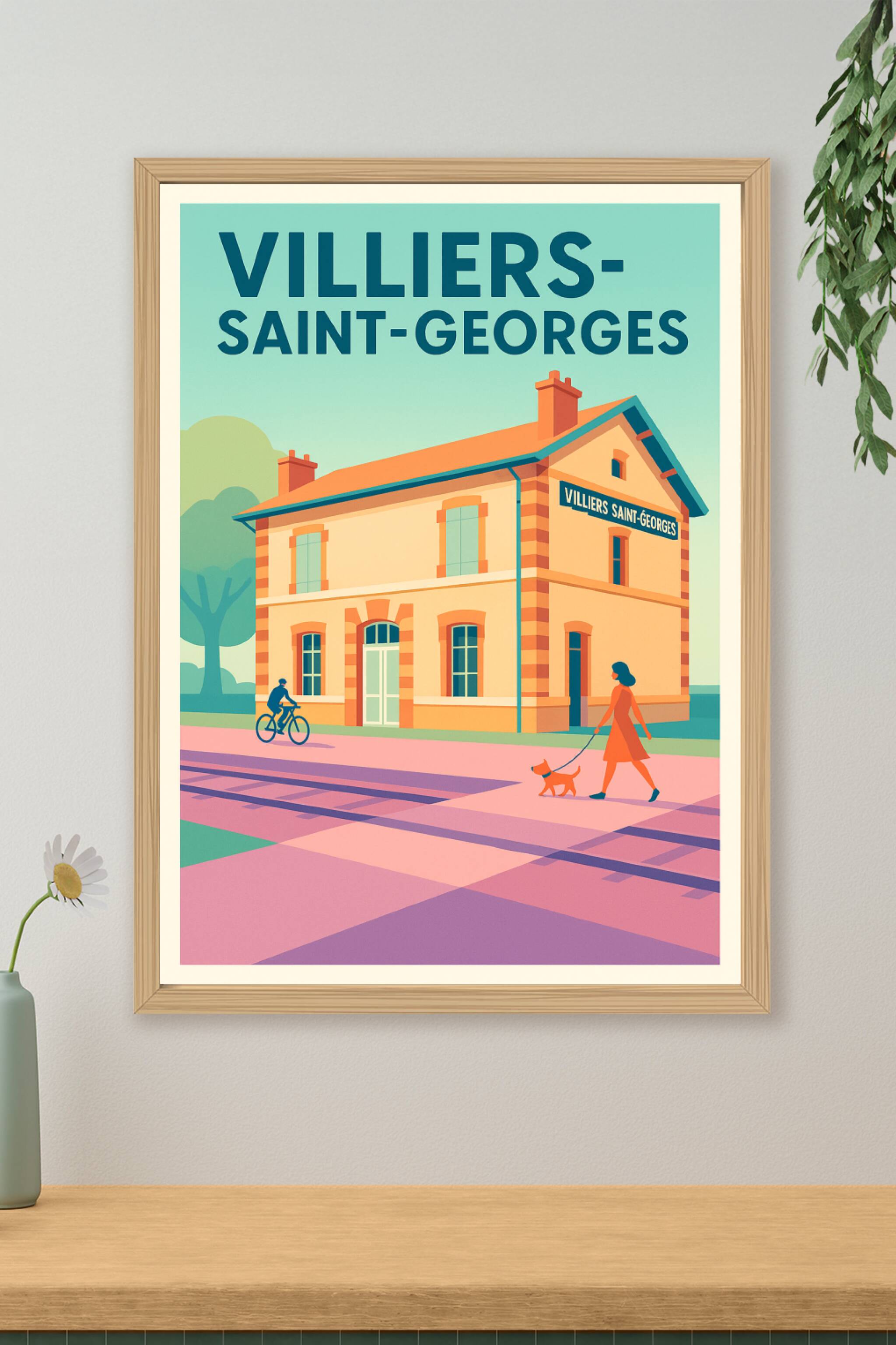 Affiche de Villiers-Saint-Georges - Charme et quiétude à la gare