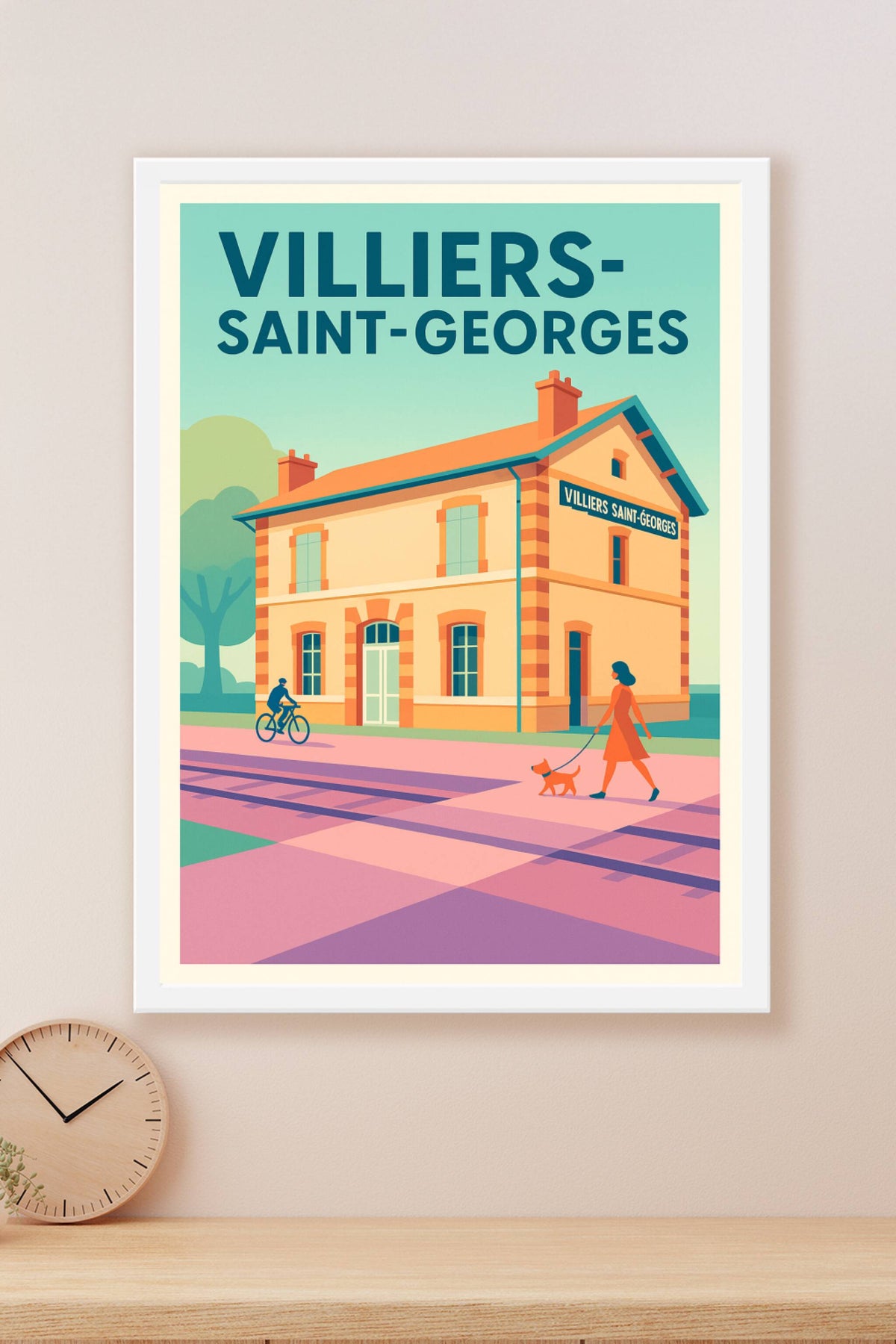 Affiche de Villiers-Saint-Georges - Charme et quiétude à la gare