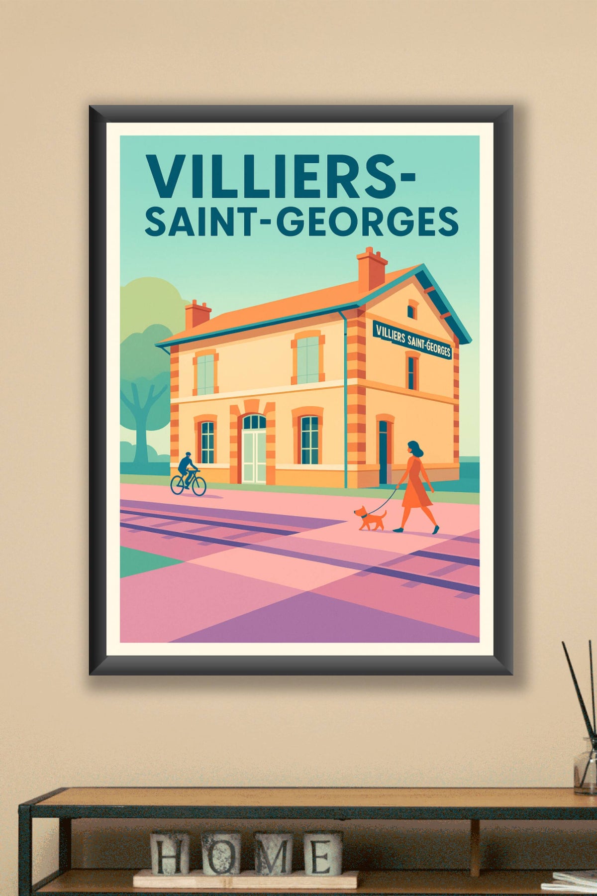Affiche de Villiers-Saint-Georges - Charme et quiétude à la gare