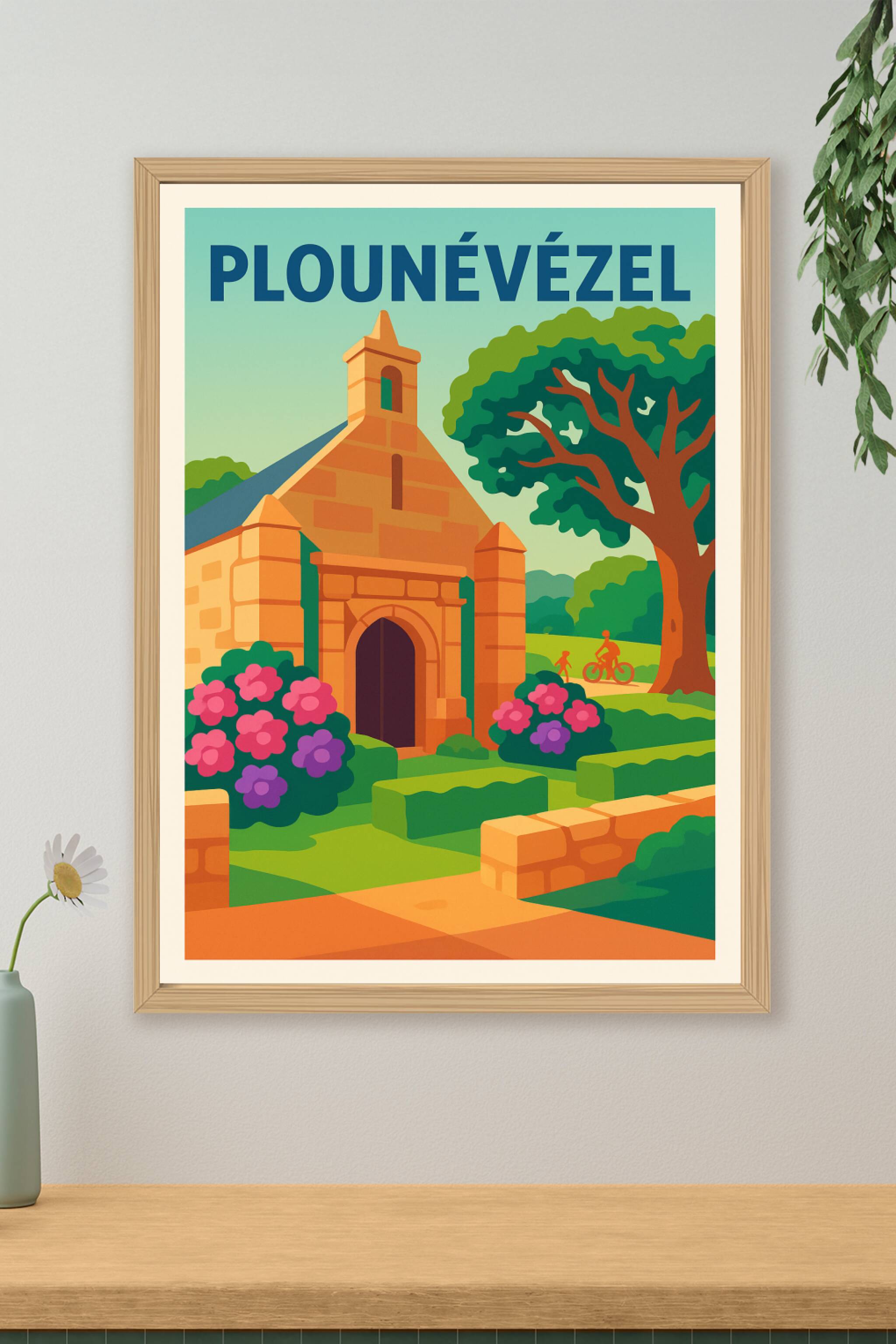 Affiche de Plounévézel - Charme et sérénité bretonne