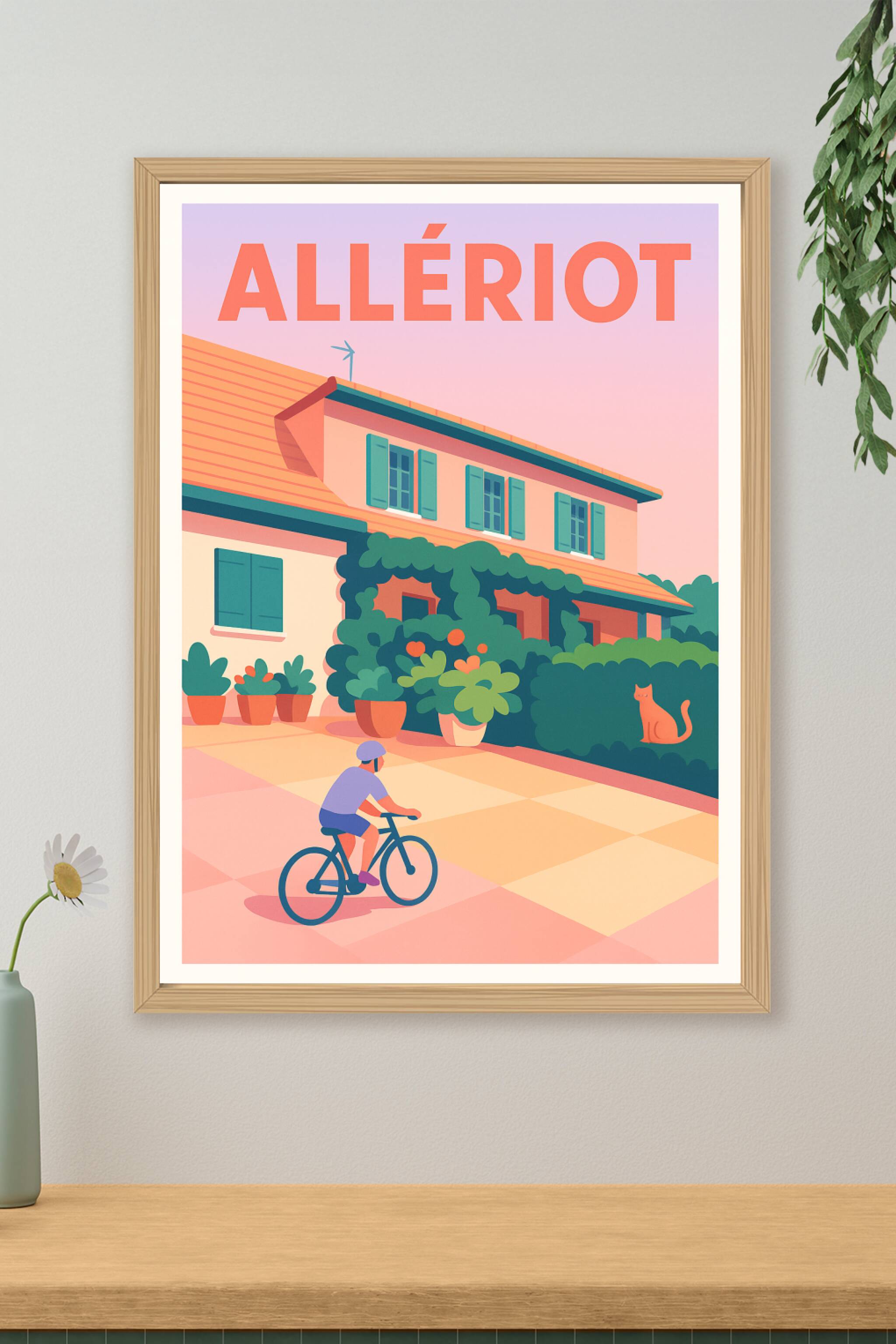 Affiche de Allériot - L'art de la sérénité à vélo