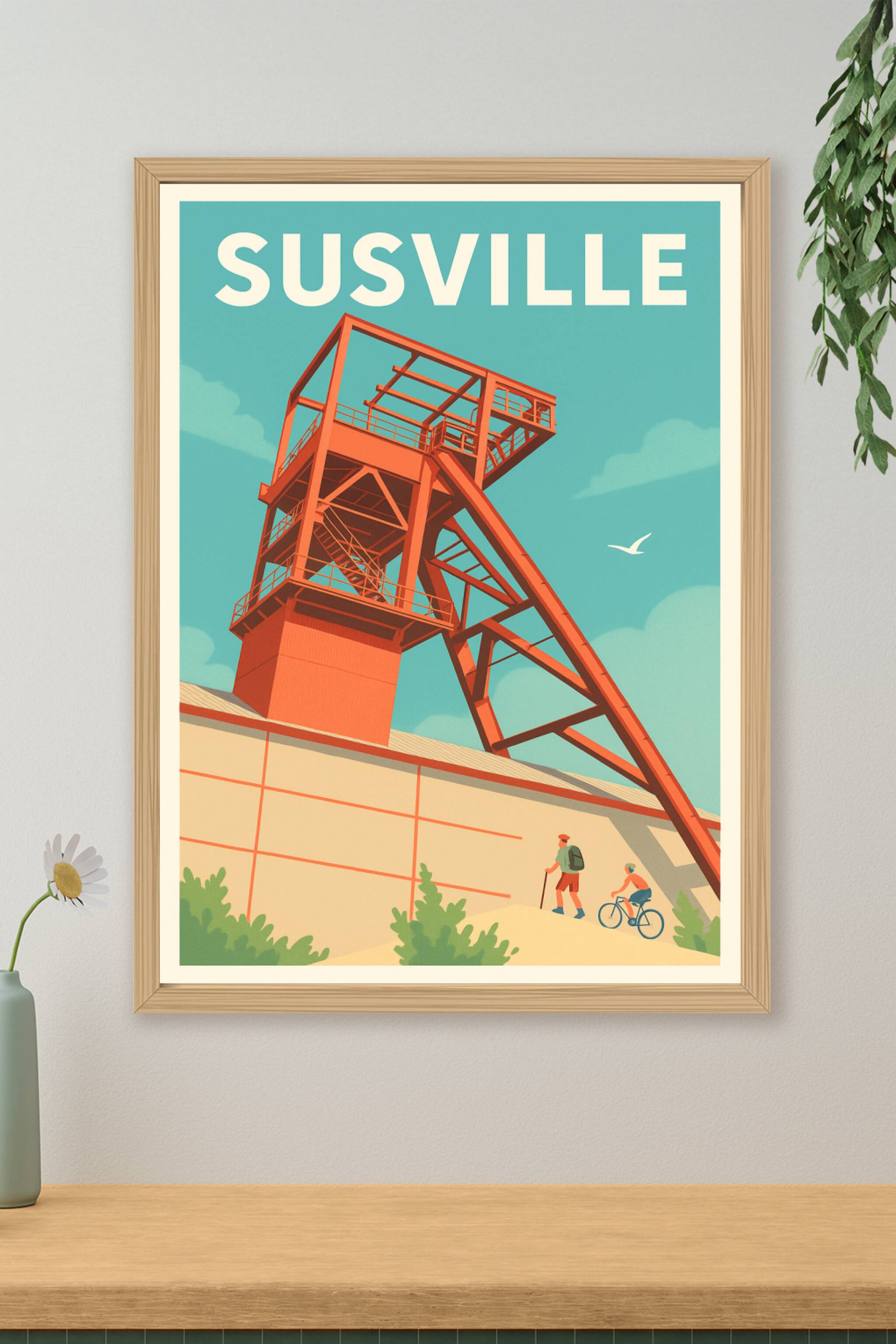 Affiche de Susville - L'élégance industrielle au cœur des Alpes