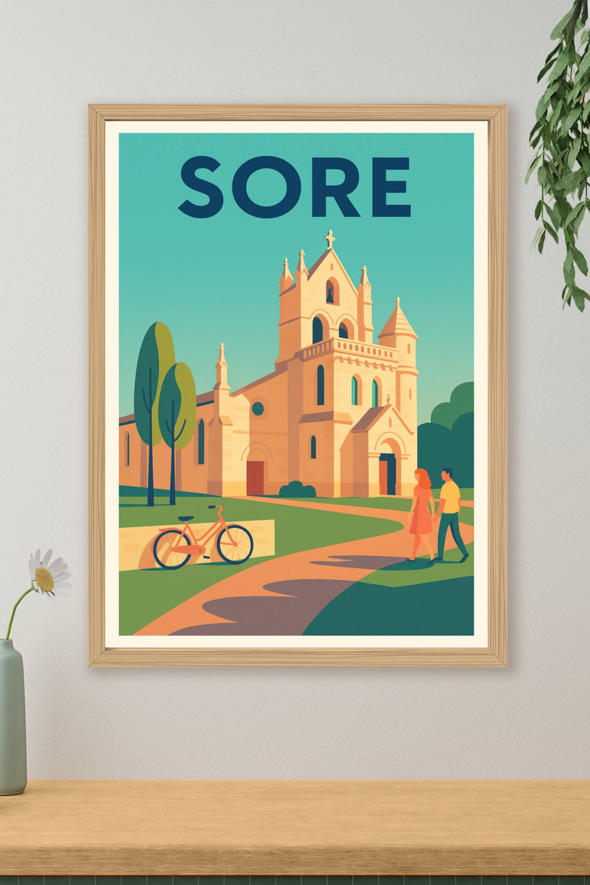 Affiche de Sore - Un coin de sérénité au cœur de la nature
