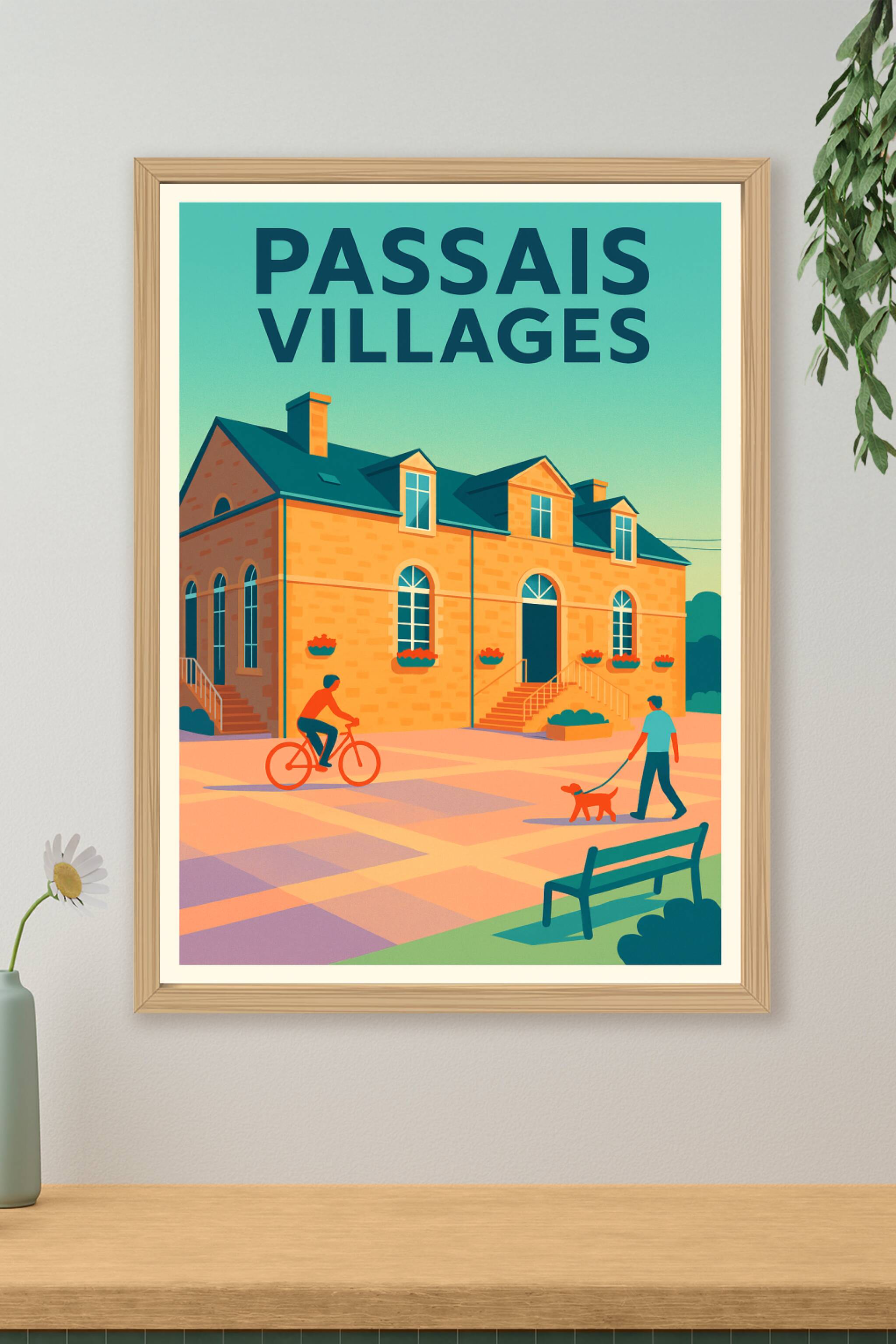 Affiche de Passais Villages - L'élégance simple d'un coin de campagne