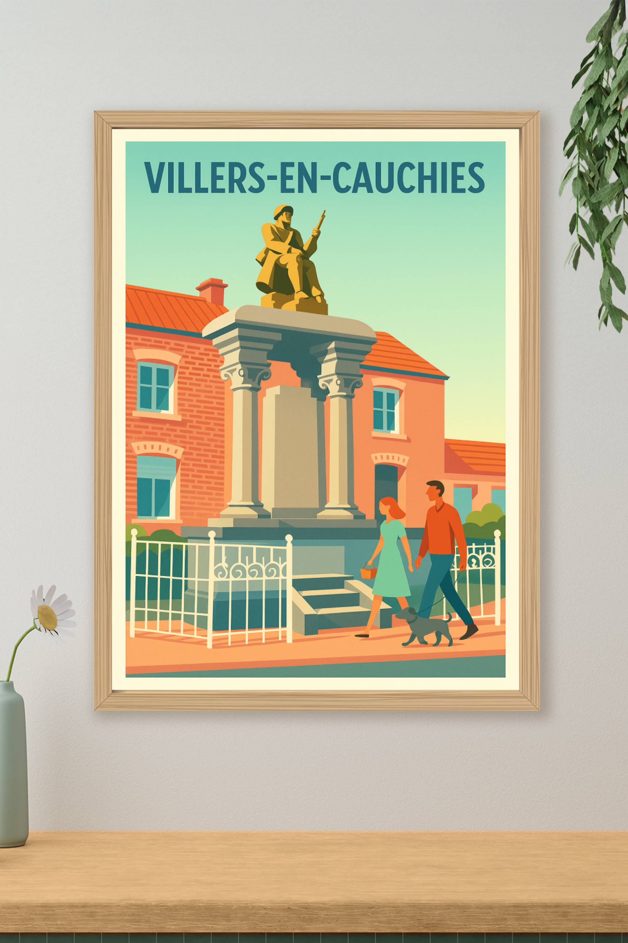Affiche de Villers-en-Cauchies - Charme et histoire au cœur du village