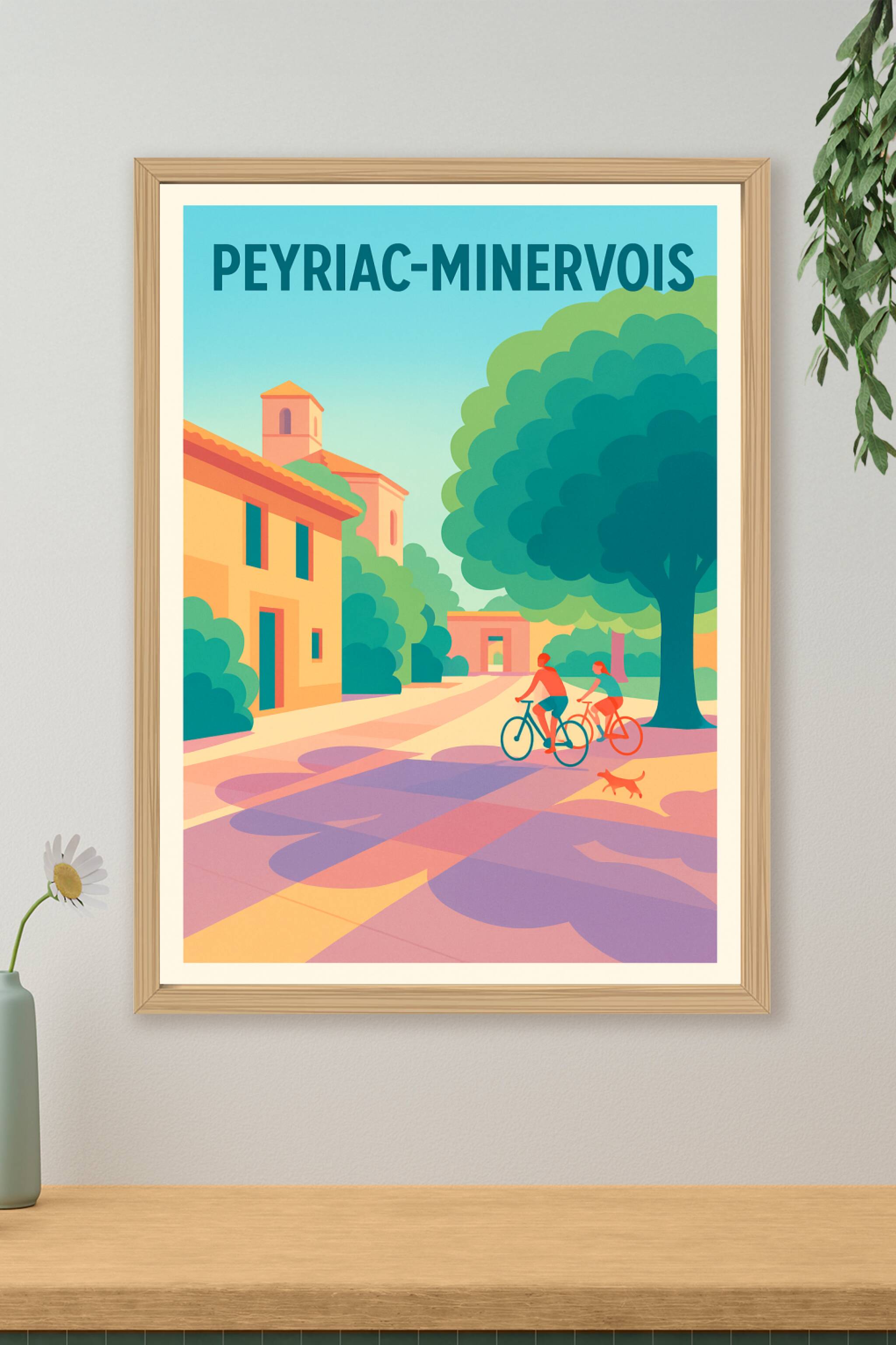 Affiche de Peyriac-Minervois - L’échappée belle à vélo sous le soleil du Sud