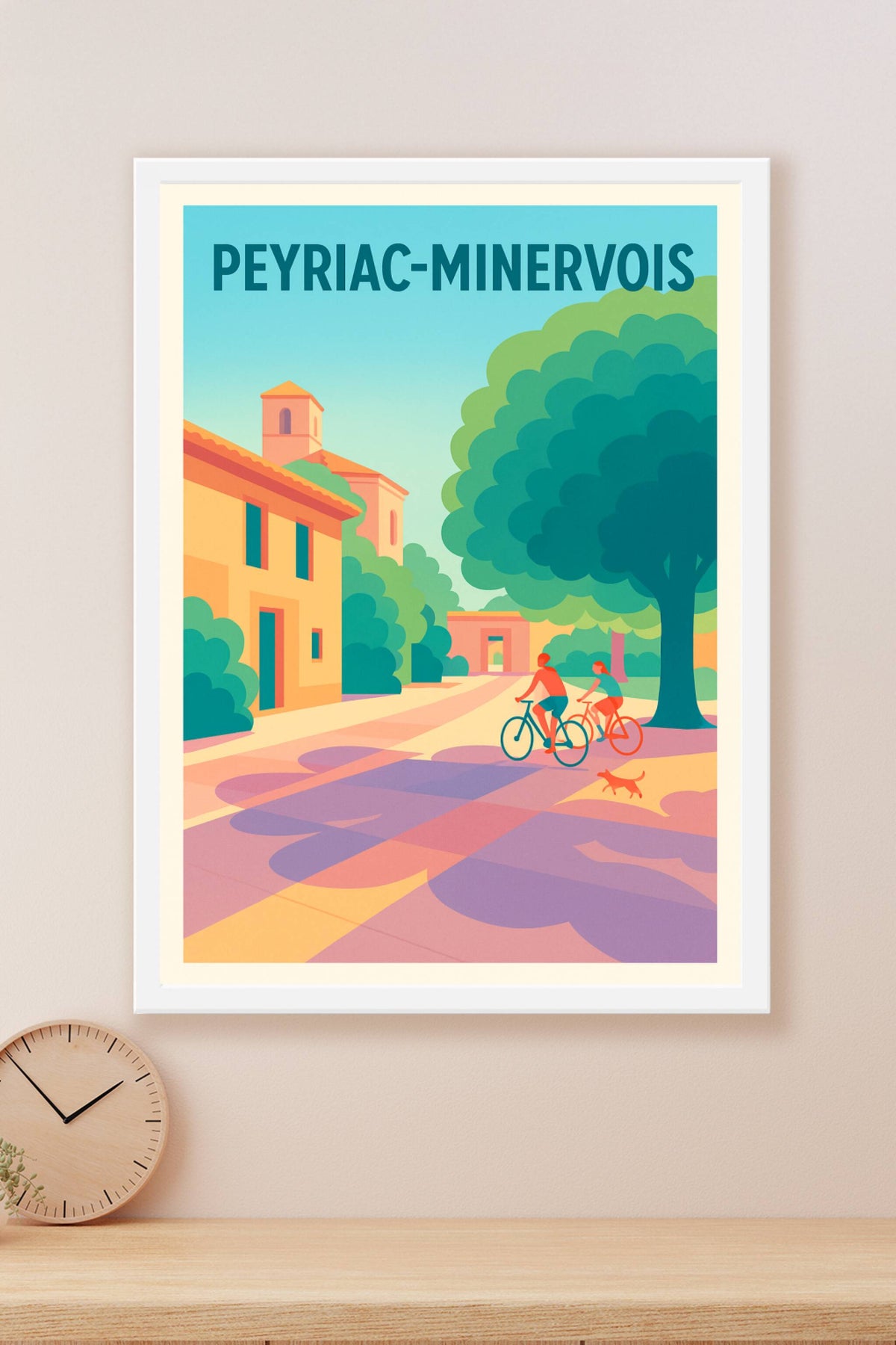 Affiche de Peyriac-Minervois - L’échappée belle à vélo sous le soleil du Sud