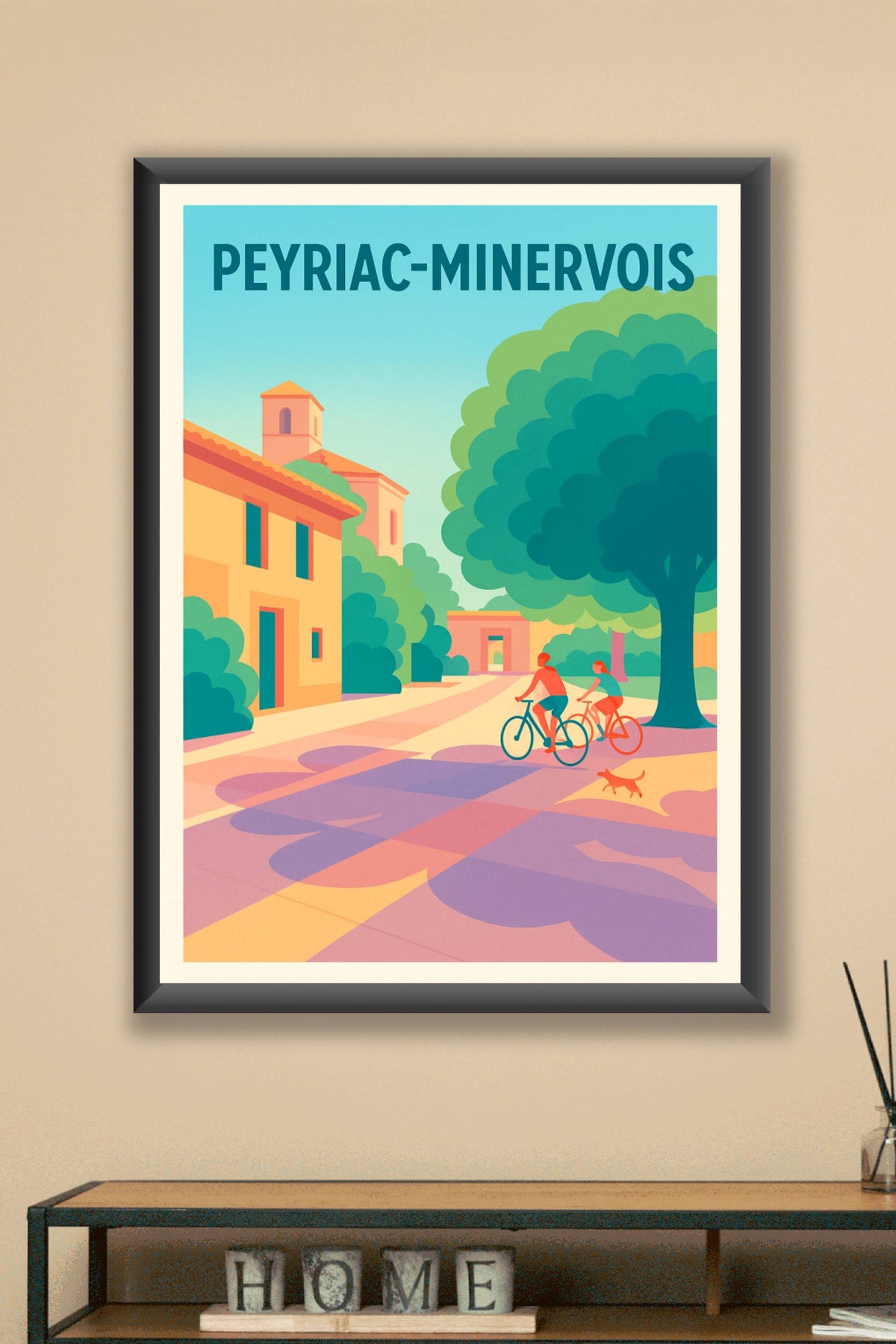 Affiche de Peyriac-Minervois - L’échappée belle à vélo sous le soleil du Sud
