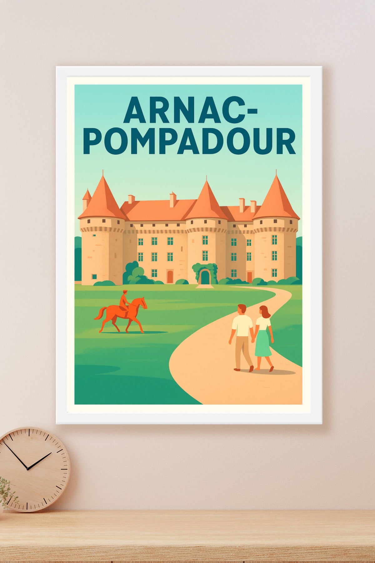 Affiche de Arnac-Pompadour - L'élégance du château et de la nature