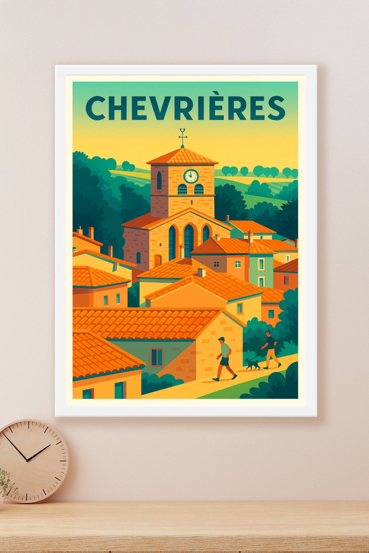 Affiche de Chevrières - Charme provençal et douceur de vivre