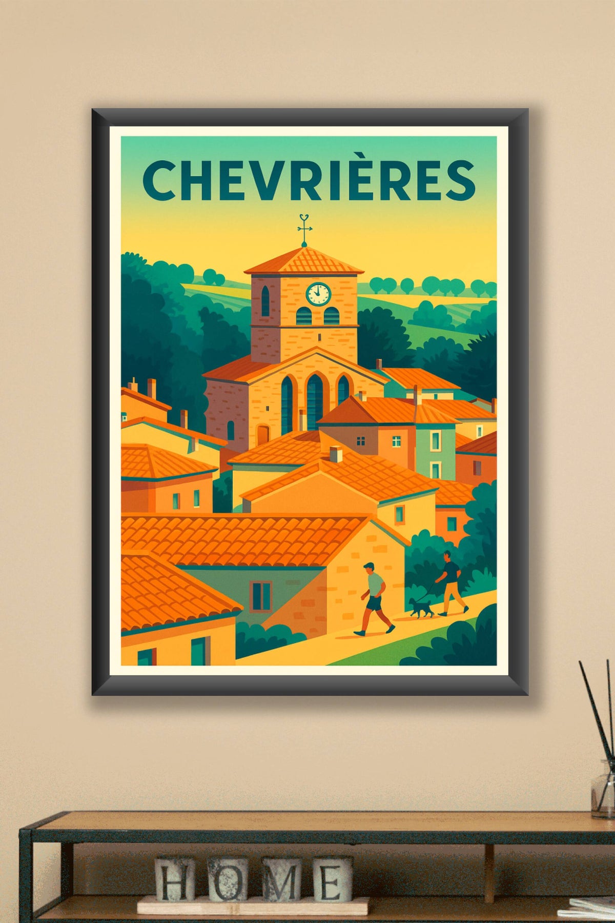 Affiche de Chevrières - Charme provençal et douceur de vivre