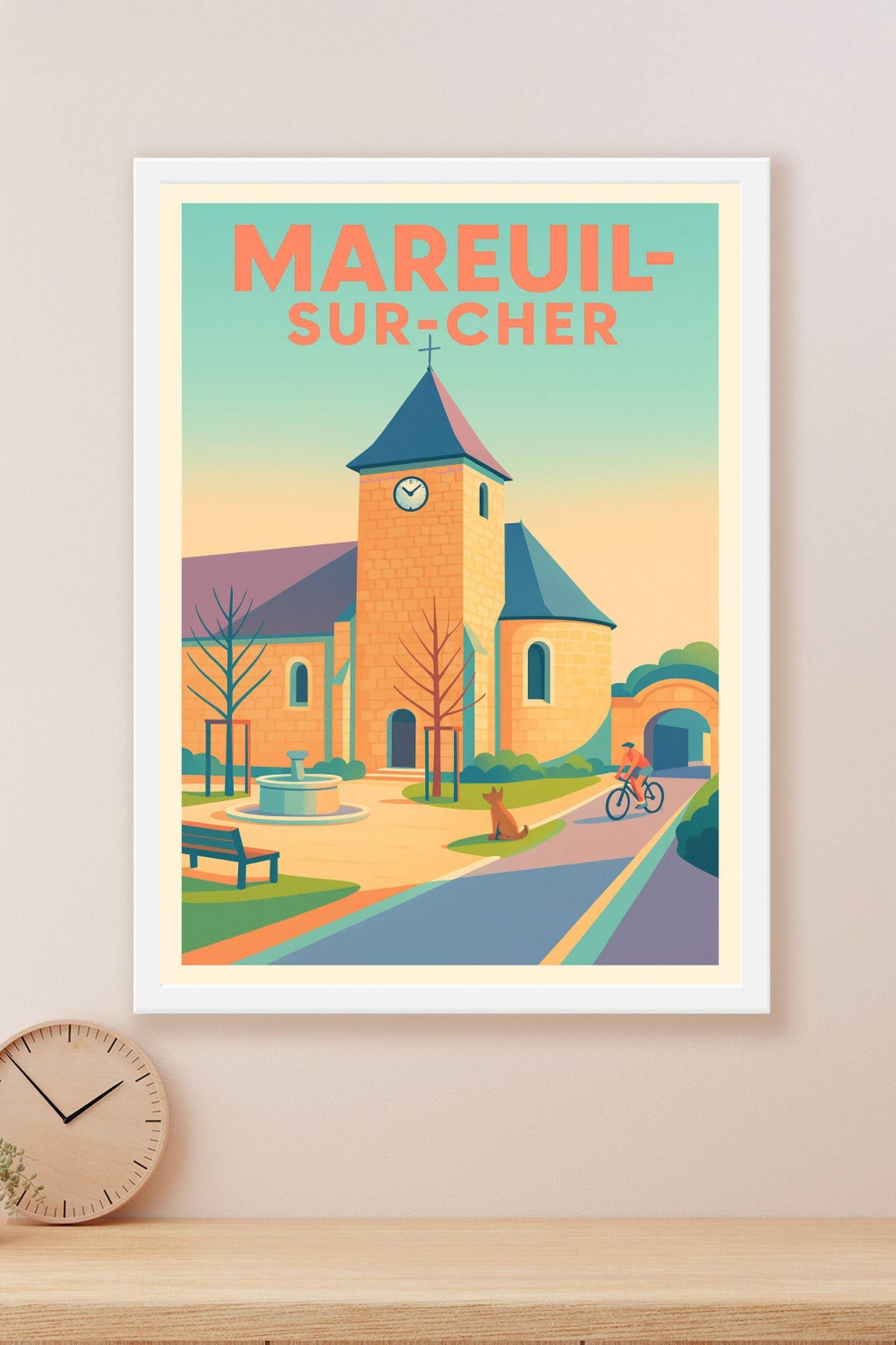 Affiche de Mareuil-sur-Cher - Charme et sérénité au cœur du Val de Loire