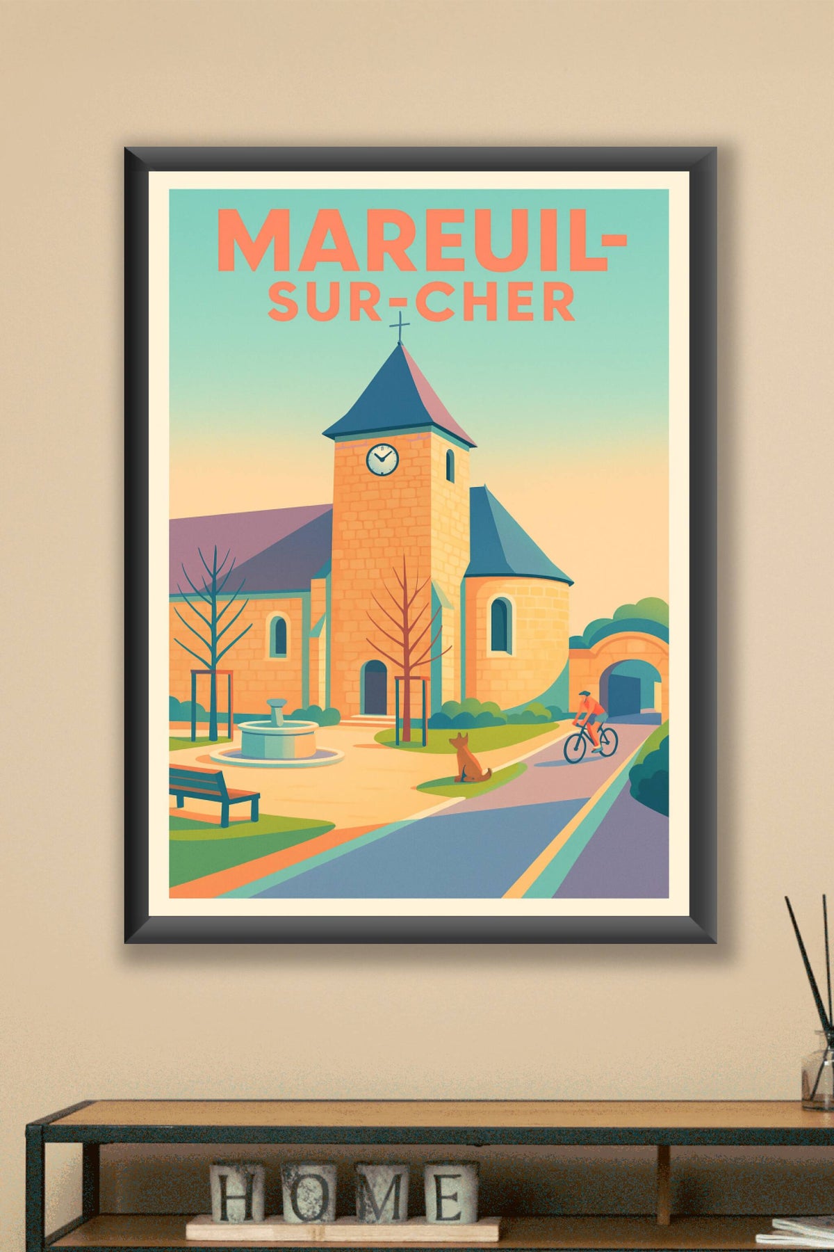Affiche de Mareuil-sur-Cher - Charme et sérénité au cœur du Val de Loire