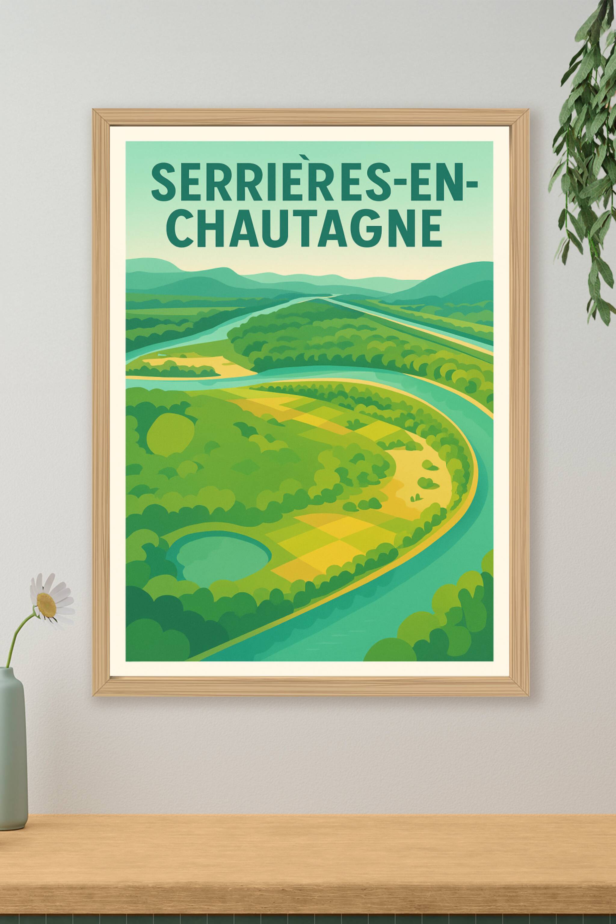 Affiche de Serrières-en-Chautagne - Évasion Nature au Cœur des Paysages Bucoliques