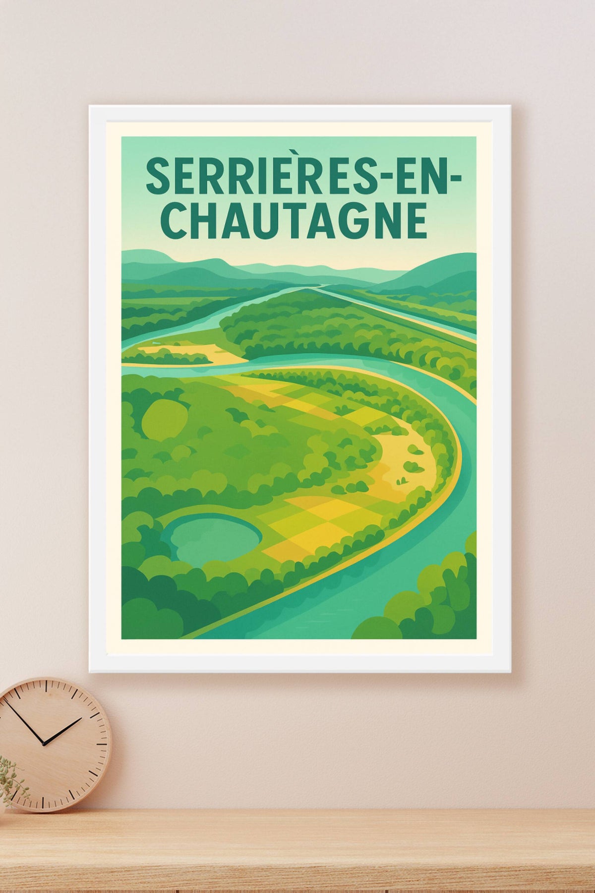 Affiche de Serrières-en-Chautagne - Évasion Nature au Cœur des Paysages Bucoliques