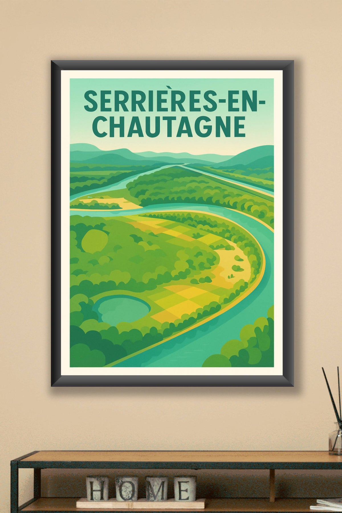 Affiche de Serrières-en-Chautagne - Évasion Nature au Cœur des Paysages Bucoliques