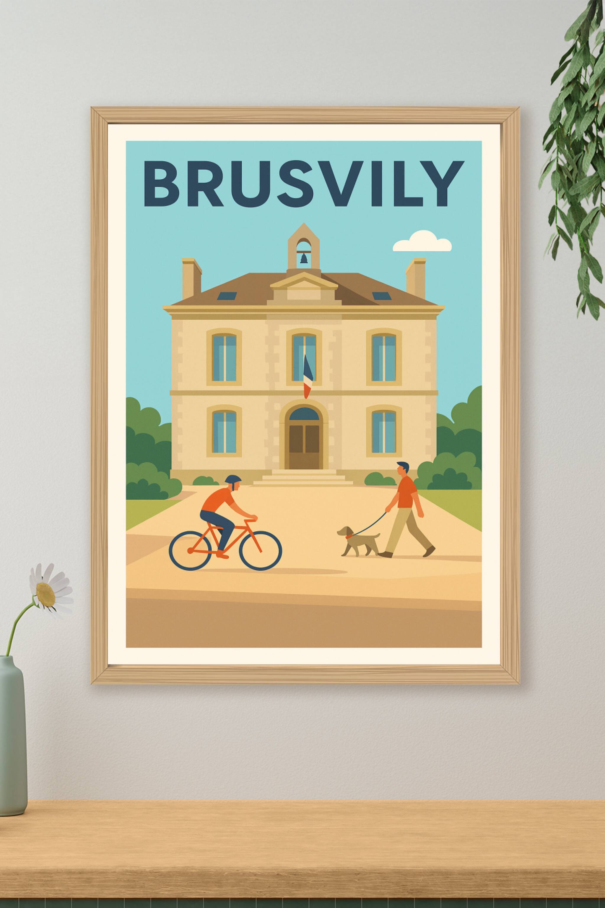 Affiche de Brusvily - Charme et quiétude à la mairie