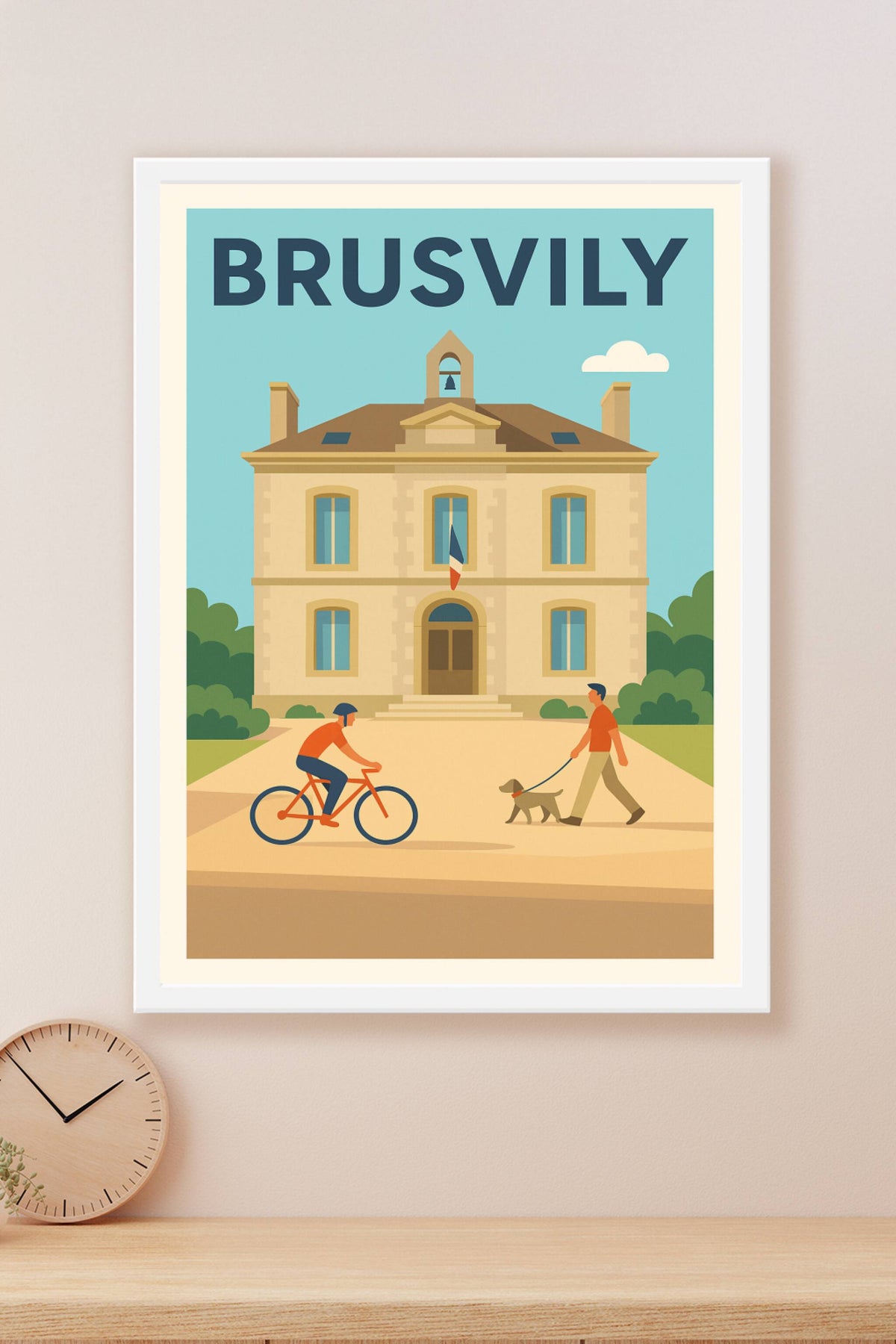 Affiche de Brusvily - Charme et quiétude à la mairie