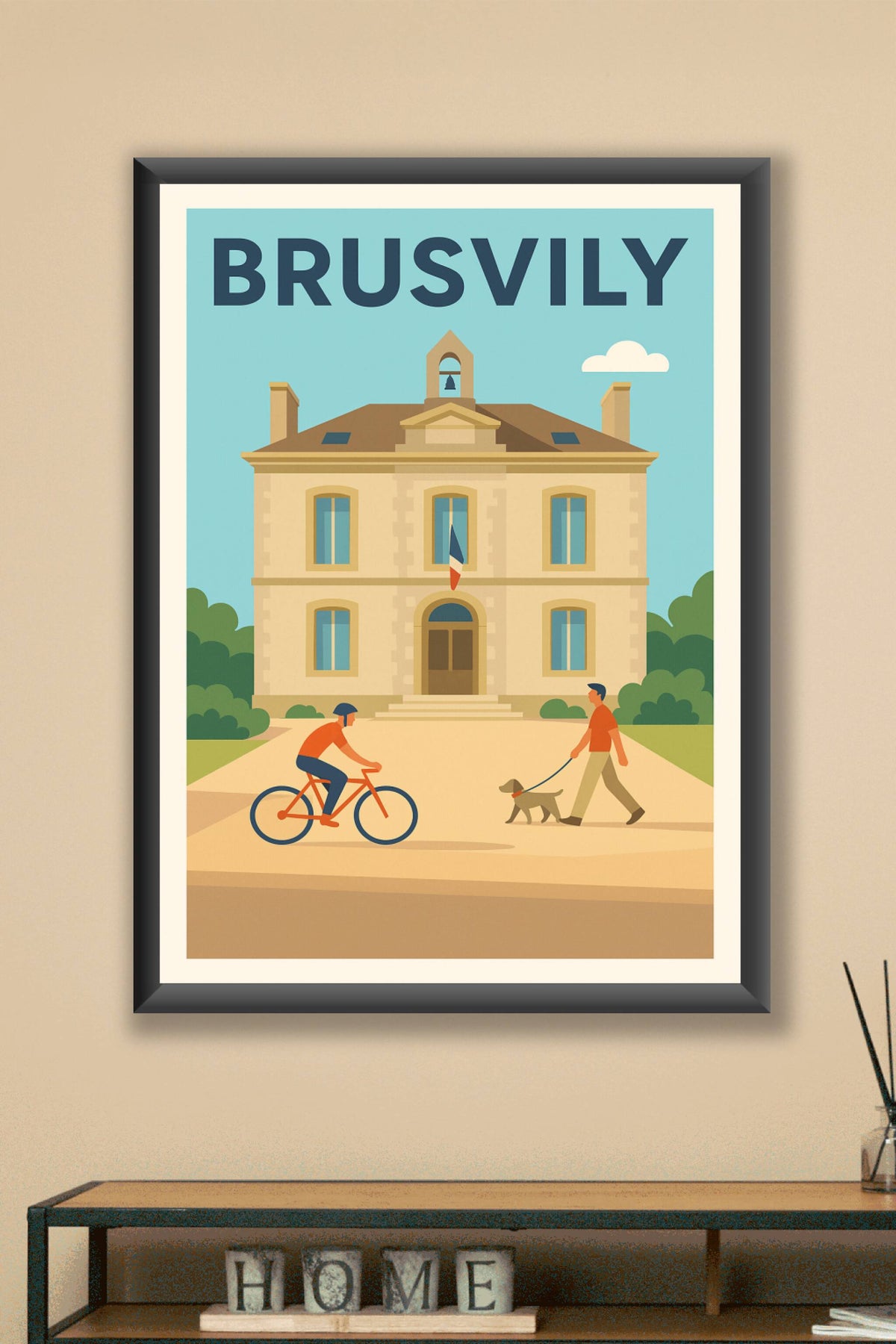Affiche de Brusvily - Charme et quiétude à la mairie