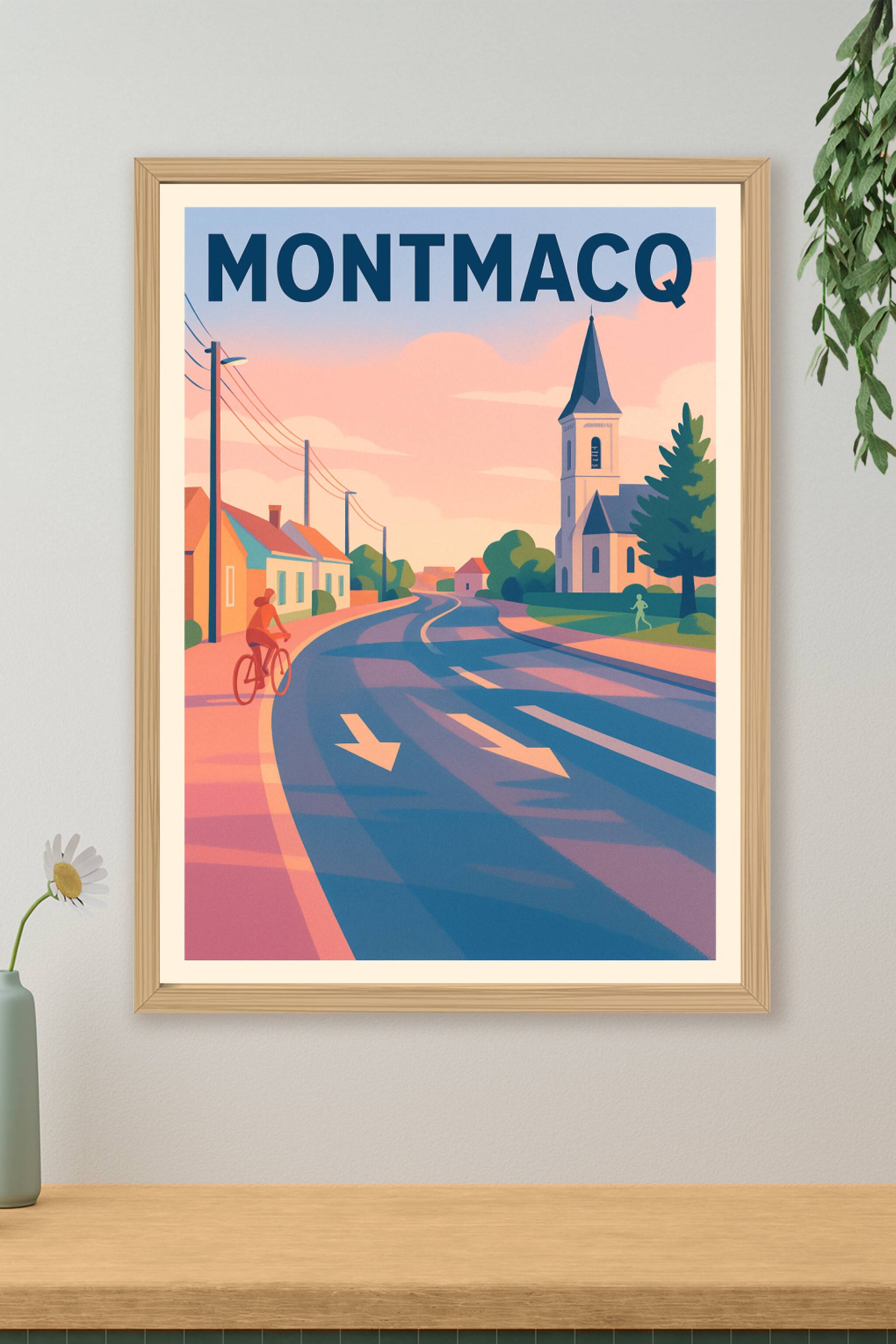 Affiche de Montmacq - Charme paisible au crépuscule