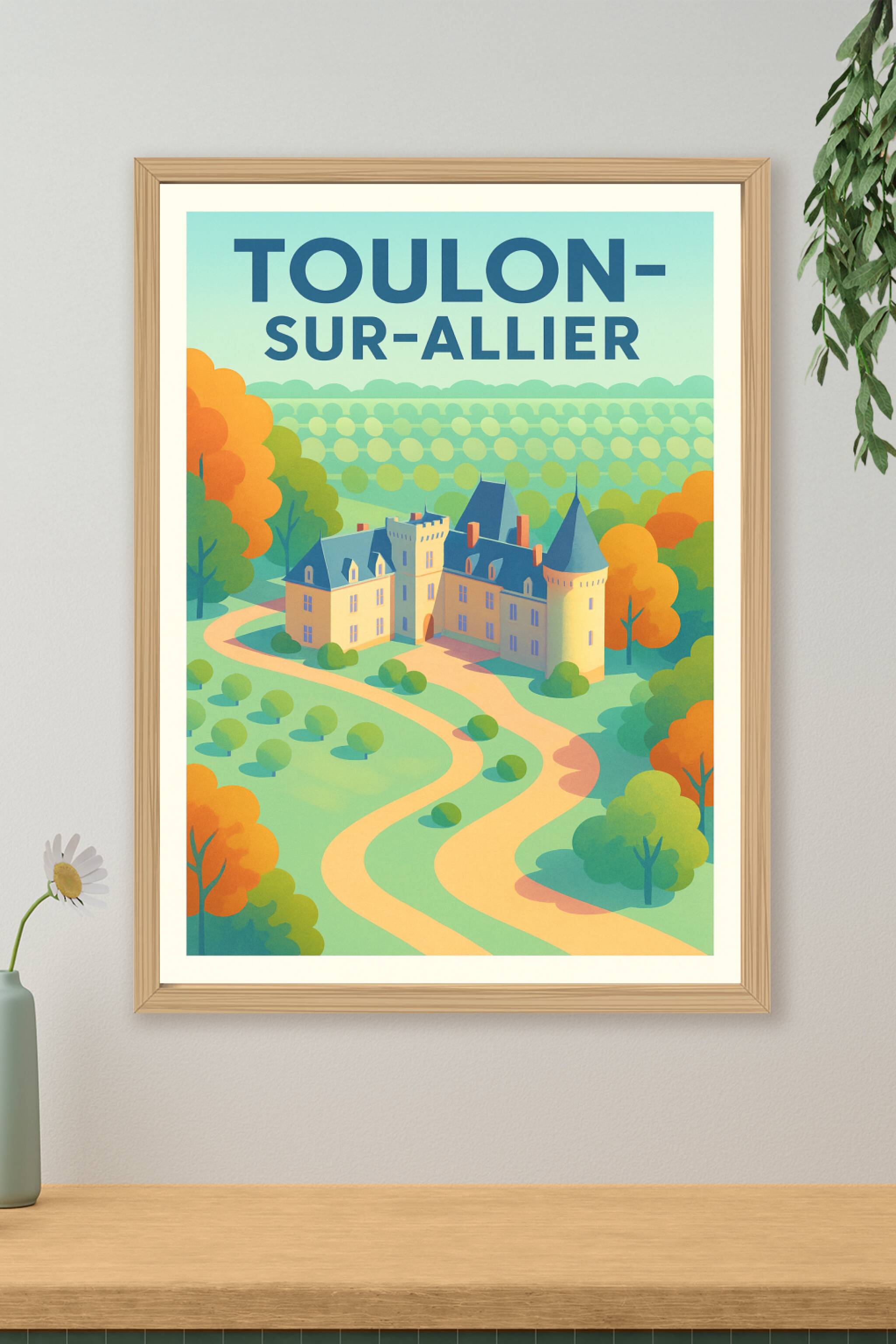 Affiche de Toulon-sur-Allier - Élégance et charme au cœur de la campagne