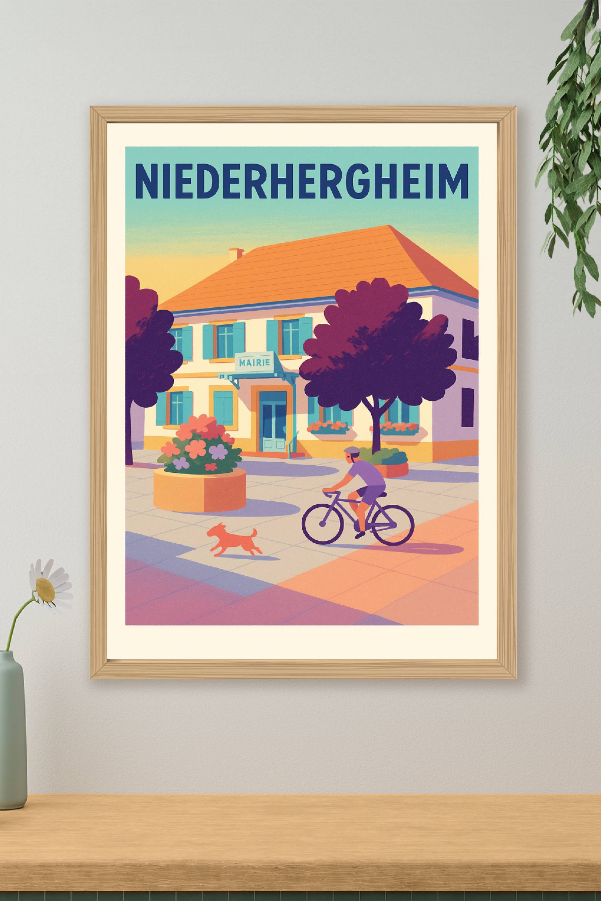 Affiche de Niederhergheim - L'art de vivre au cœur du village