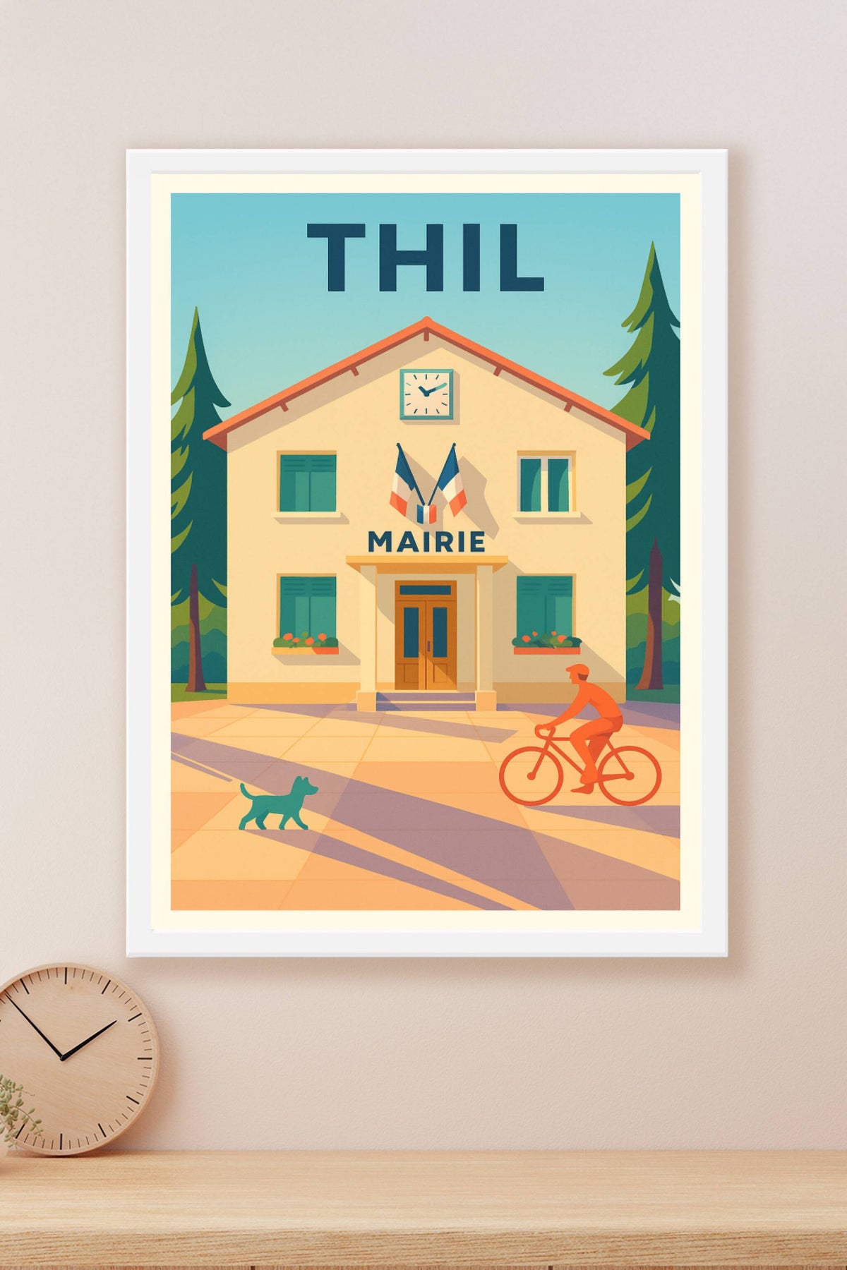 Affiche de Thil - Charme Paisible de la Mairie au Soleil