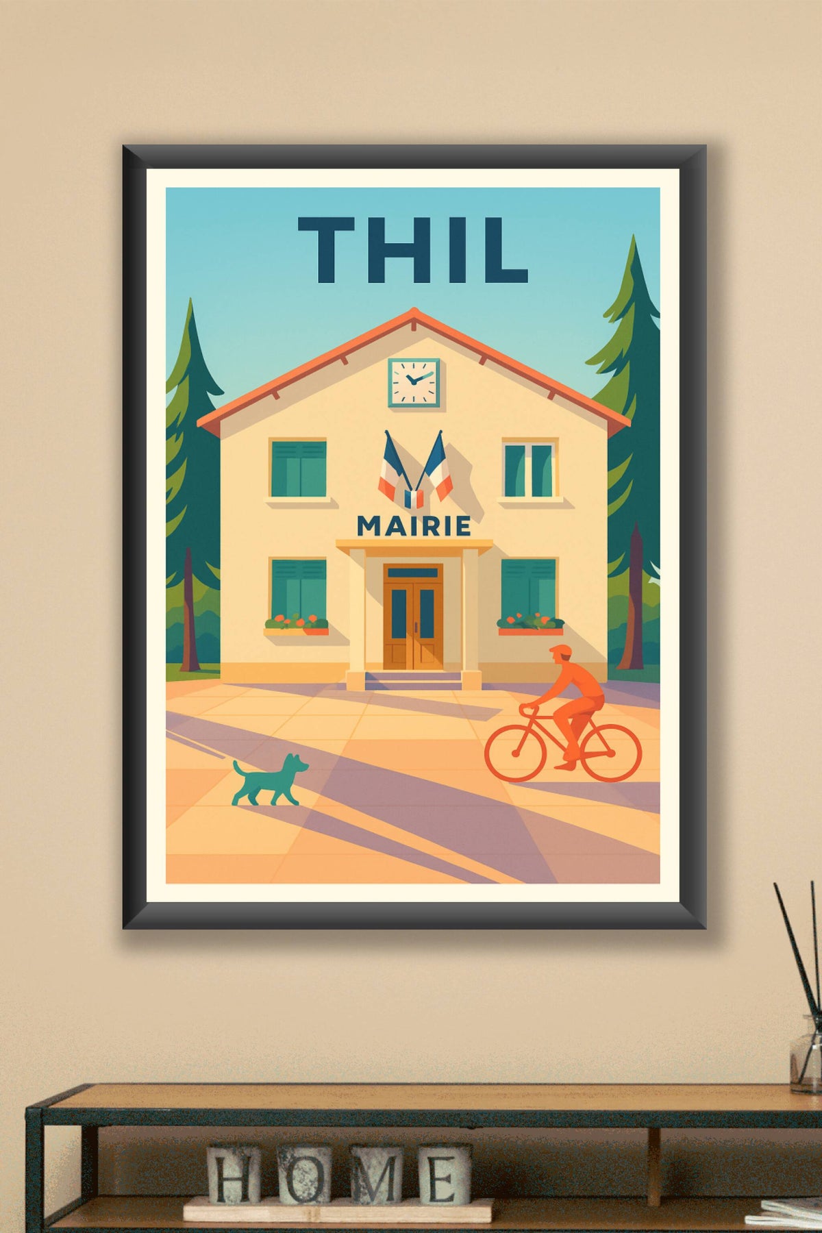 Affiche de Thil - Charme Paisible de la Mairie au Soleil