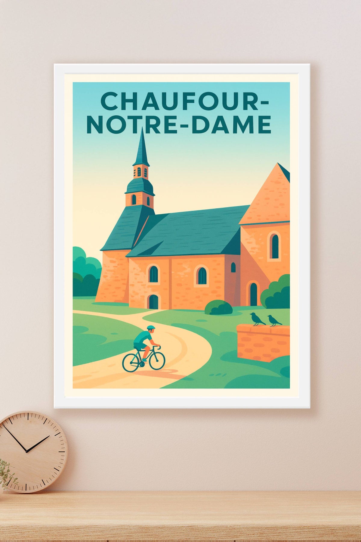 Affiche de Chaufour-Notre-Dame - Charme bucolique et patrimoine à vélo