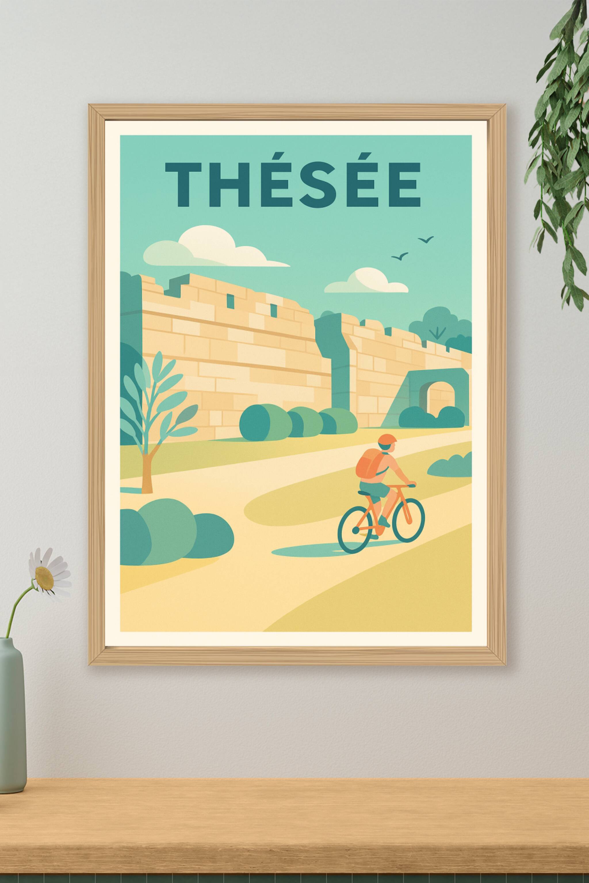 Affiche de Thésée - Escapade à vélo au cœur de l'histoire