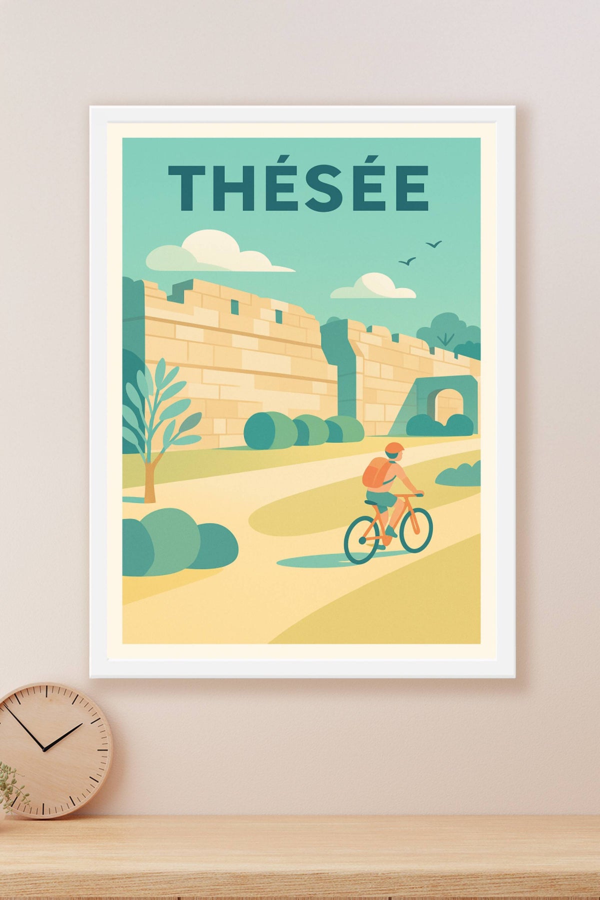 Affiche de Thésée - Escapade à vélo au cœur de l'histoire