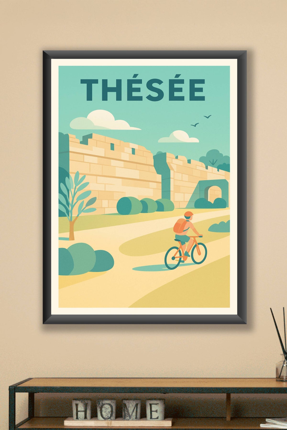 Affiche de Thésée - Escapade à vélo au cœur de l'histoire