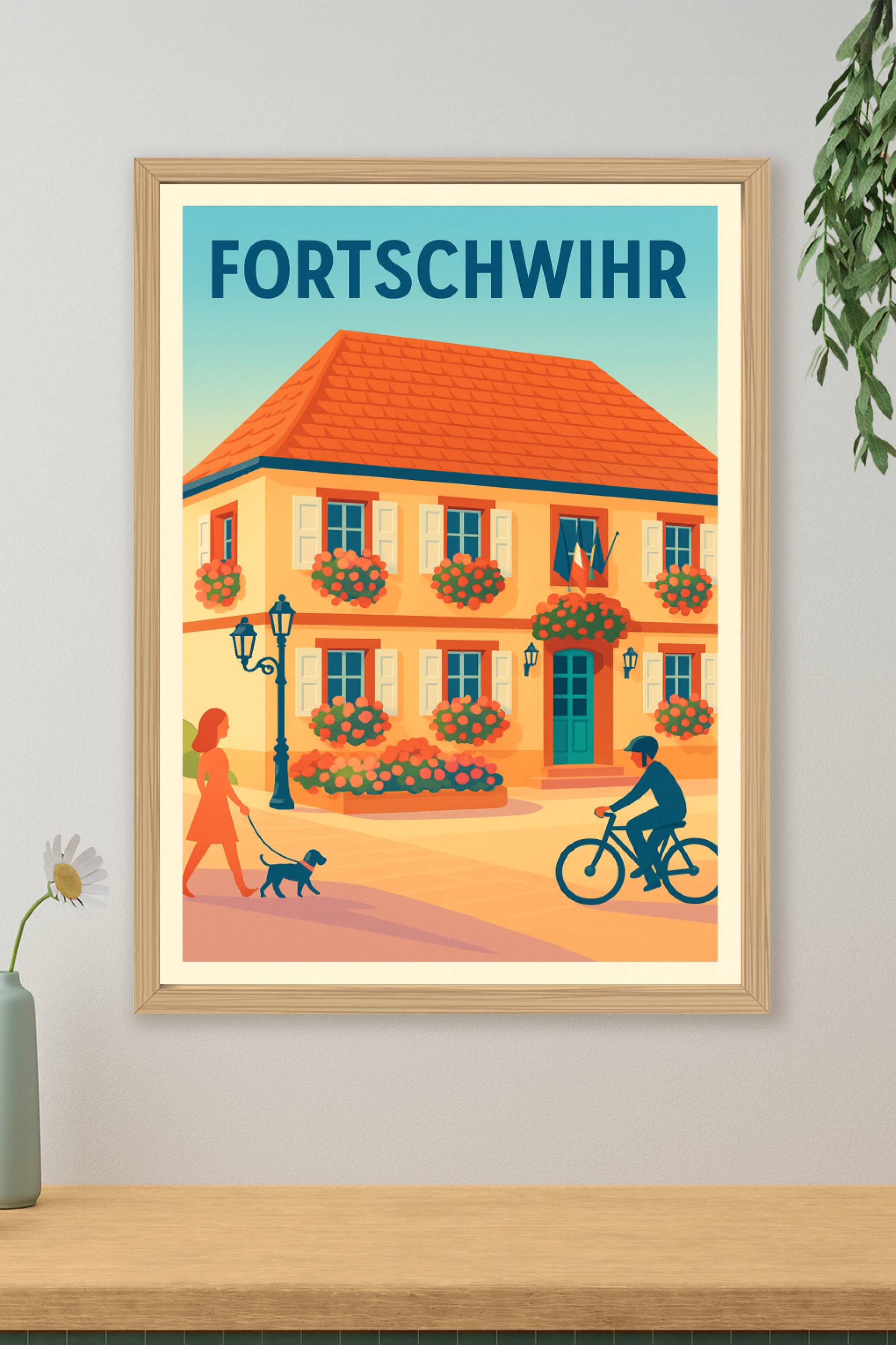 Affiche de Fortschwihr - Charme et sérénité en pleine lumière