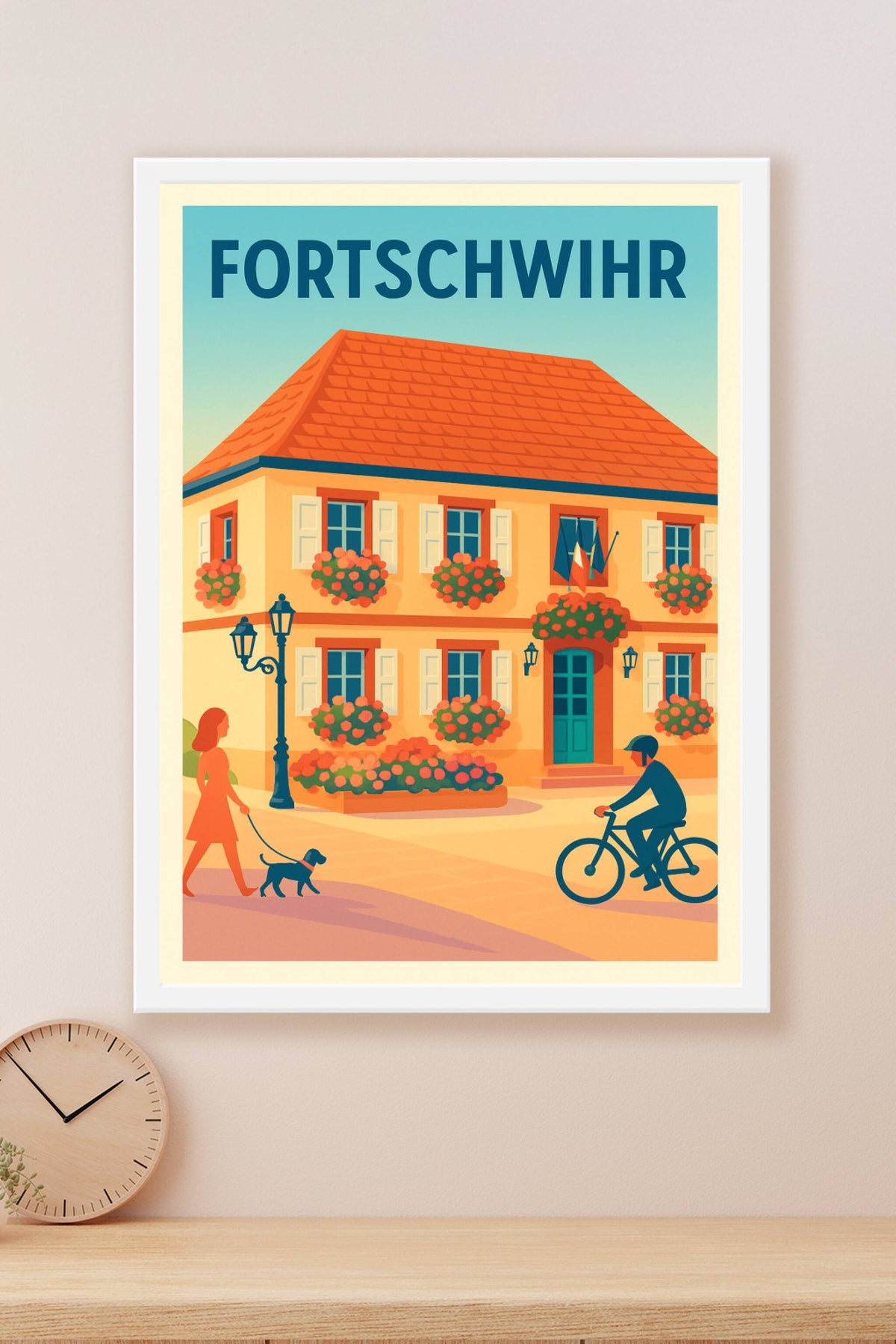 Affiche de Fortschwihr - Charme et sérénité en pleine lumière