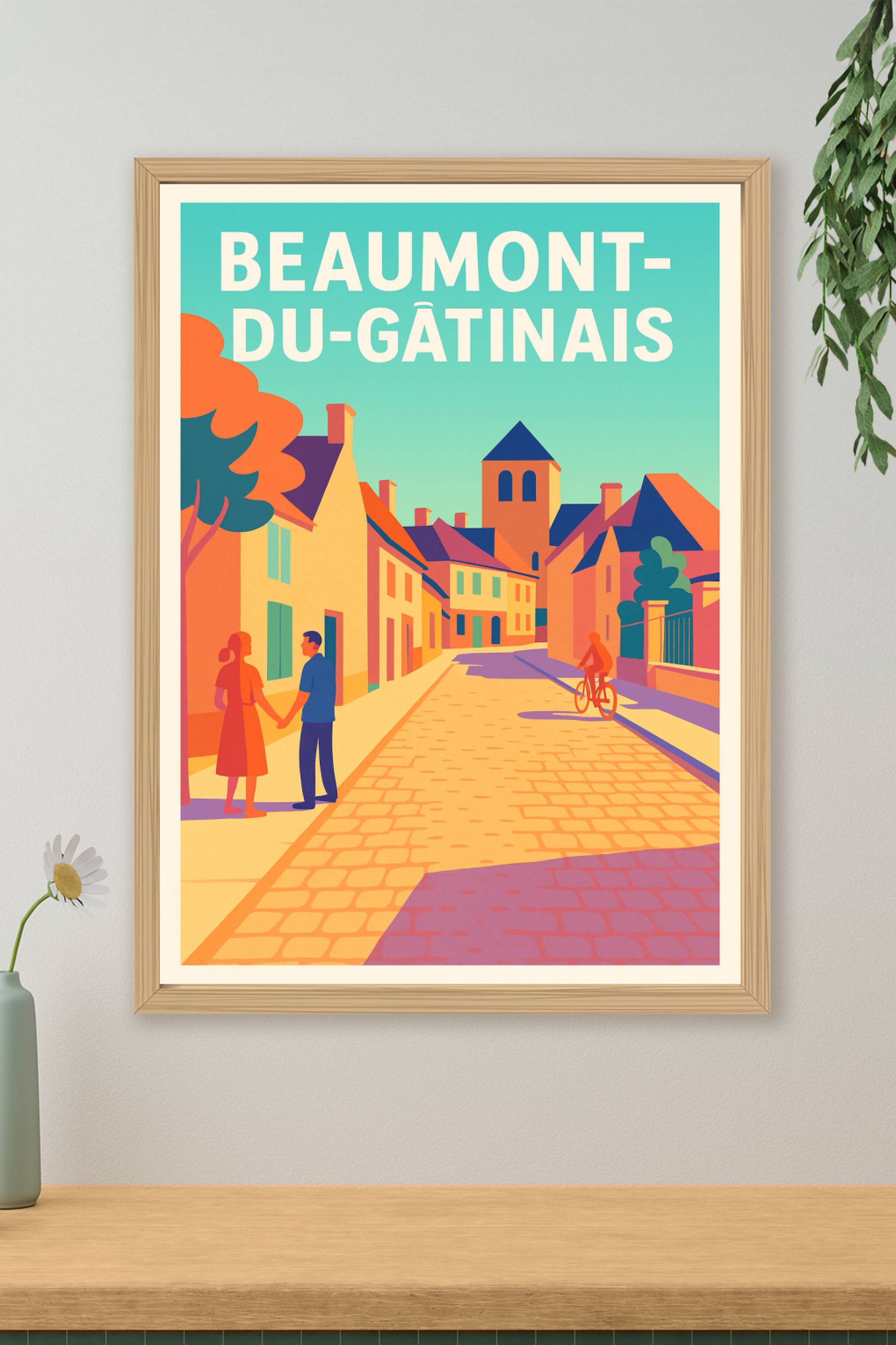 Affiche de Beaumont-du-Gâtinais - Charme et douceur d'une ruelle paisible