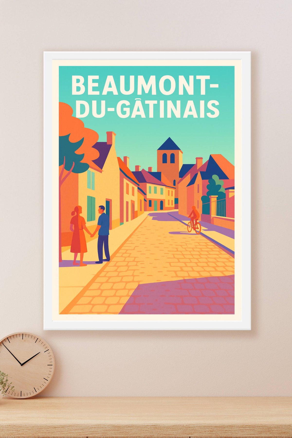 Affiche de Beaumont-du-Gâtinais - Charme et douceur d'une ruelle paisible
