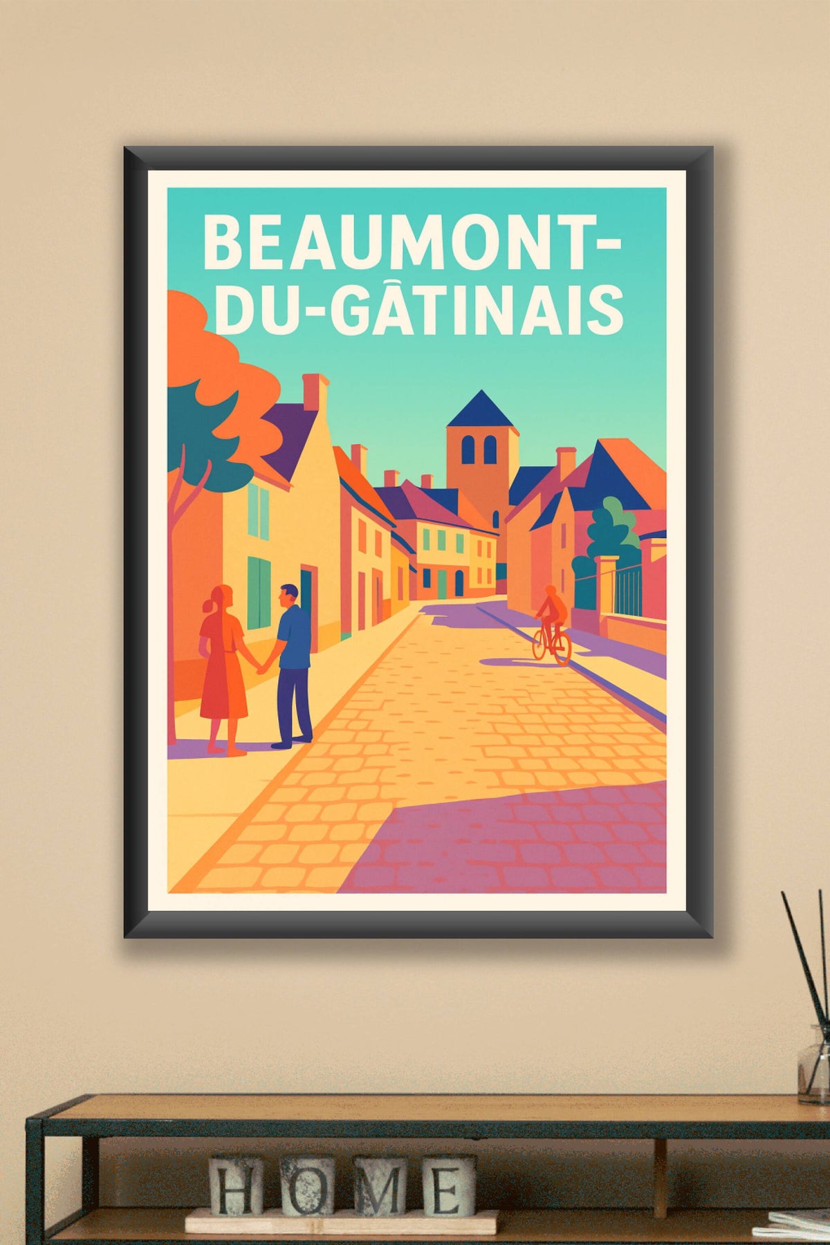 Affiche de Beaumont-du-Gâtinais - Charme et douceur d'une ruelle paisible
