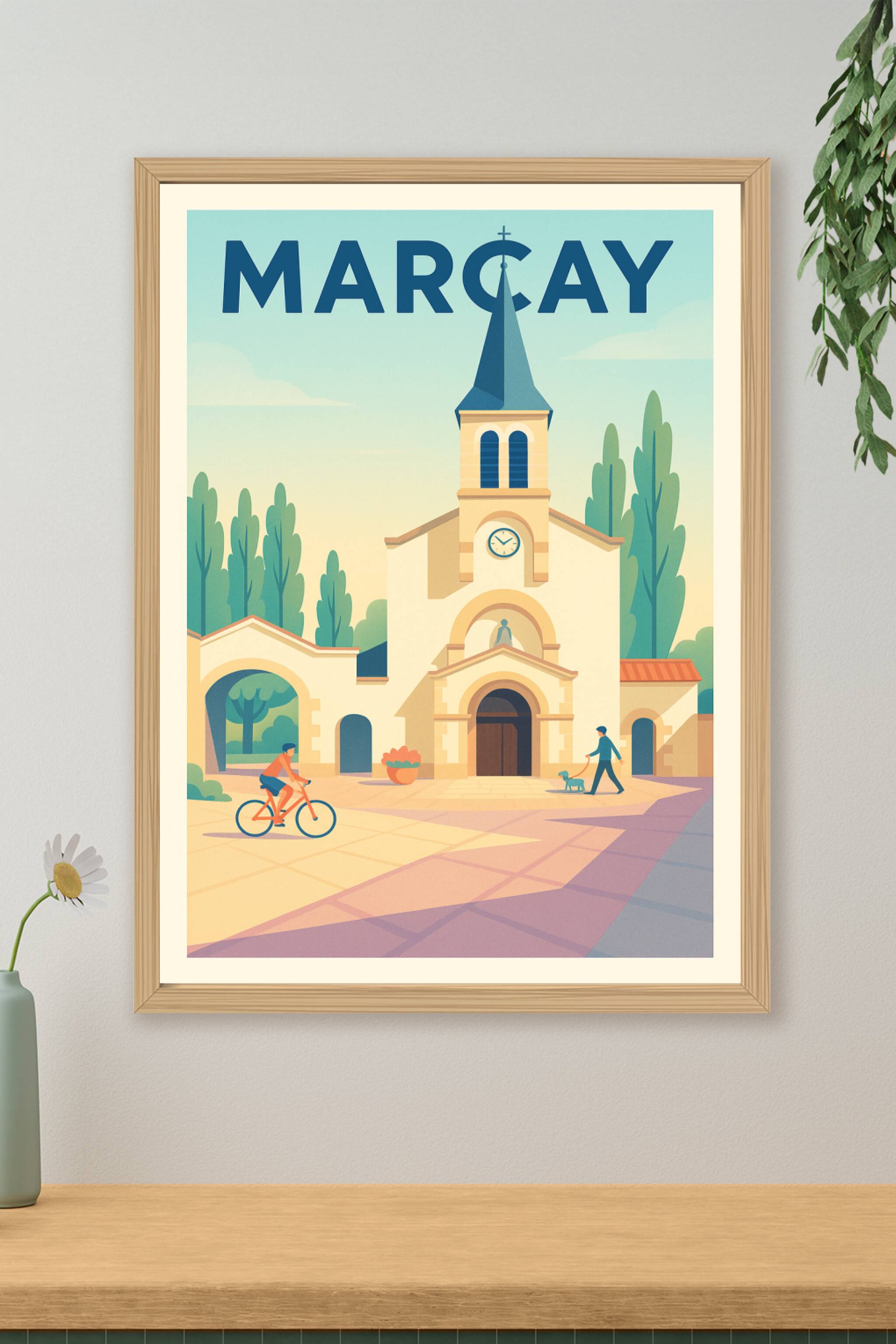 Affiche de Marçay - Charme et sérénité au cœur de la campagne