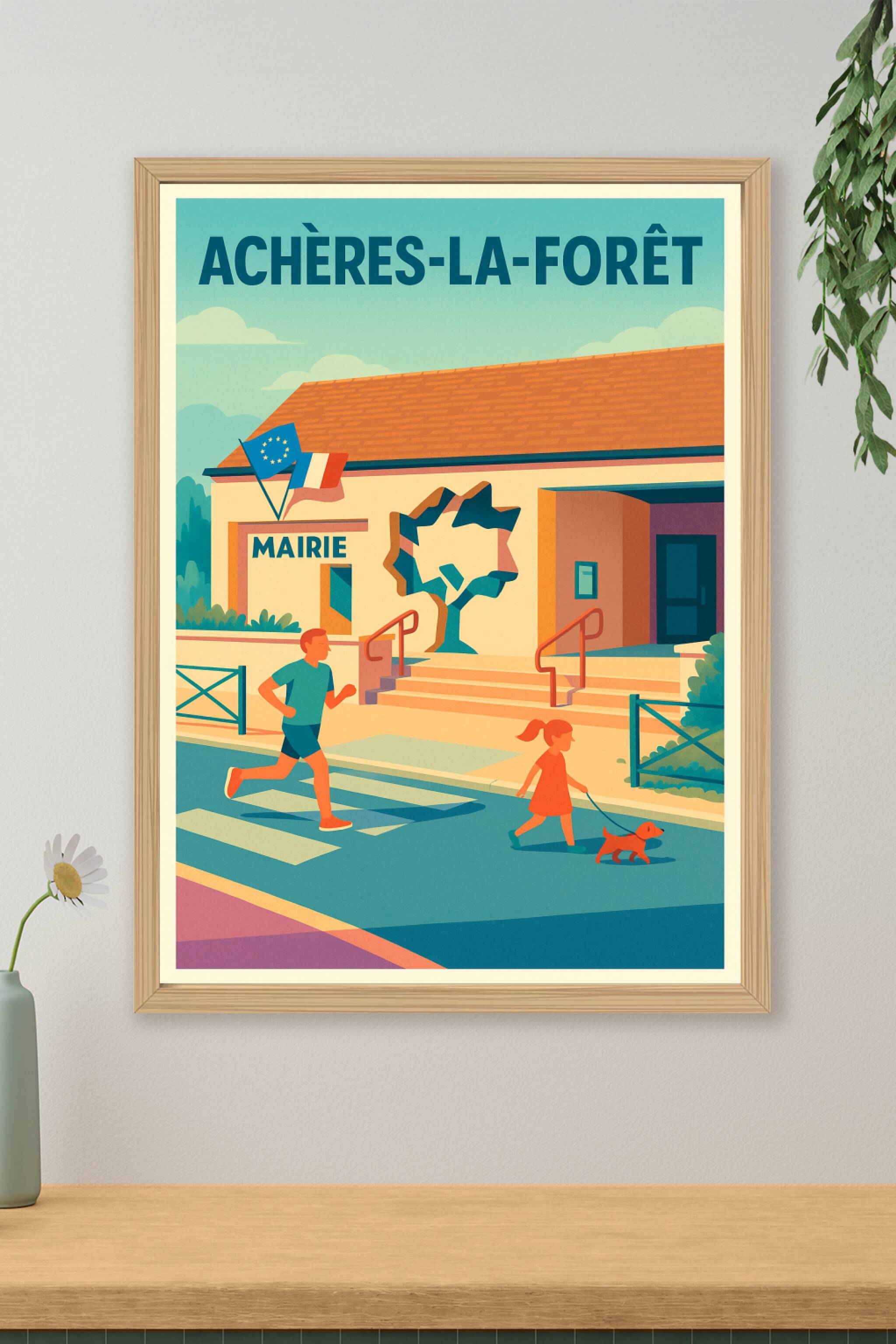 Affiche de Achères-la-Forêt - Un charme de village au quotidien