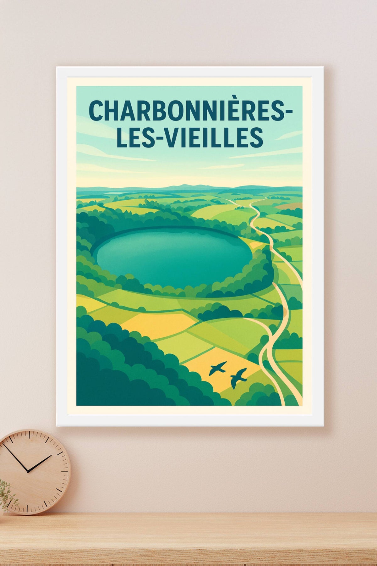Affiche de Charbonnières-les-Vieilles - Harmonie naturelle et sérénité au cœur de l'Auvergne